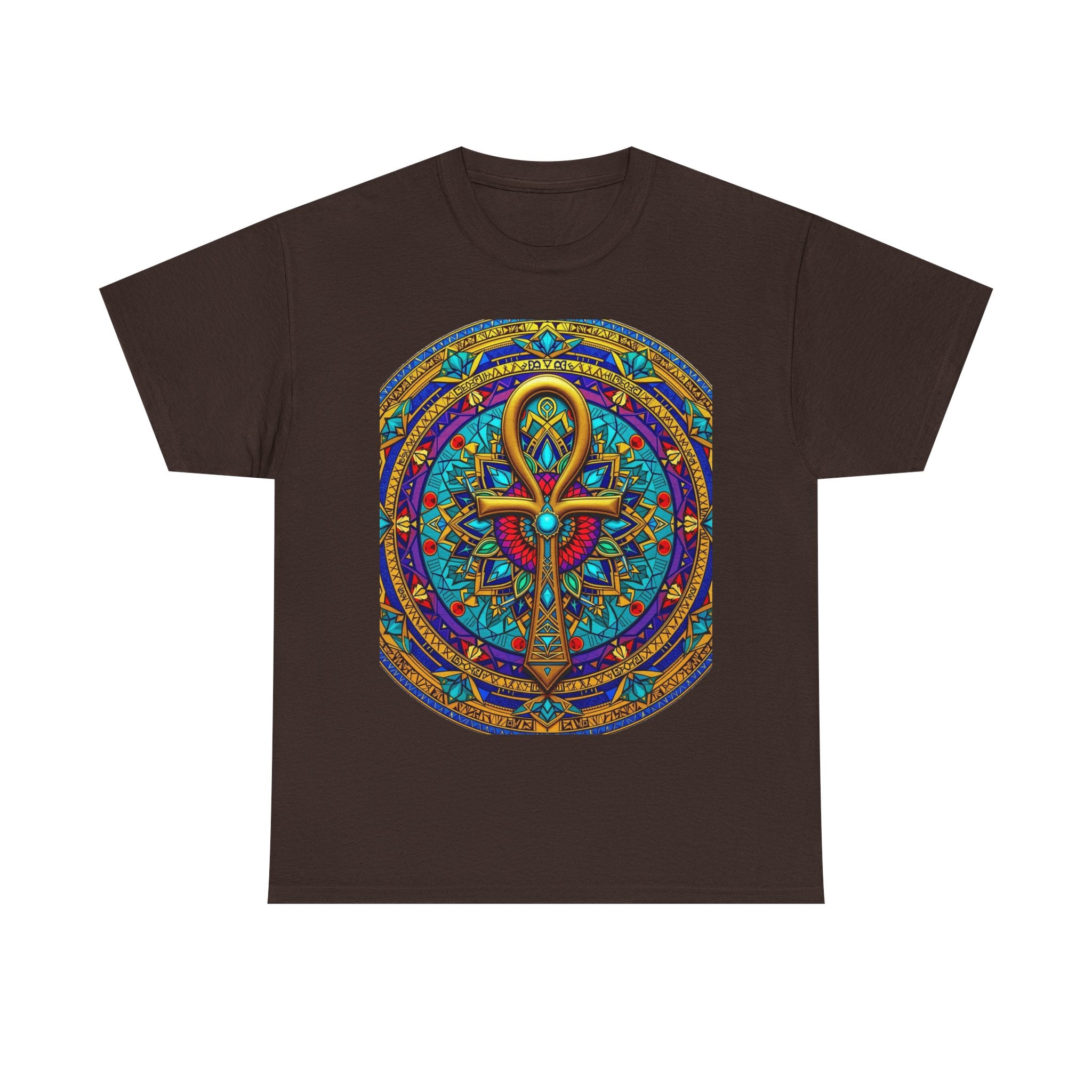 Mandala Ankh COLORED - T-Shirt