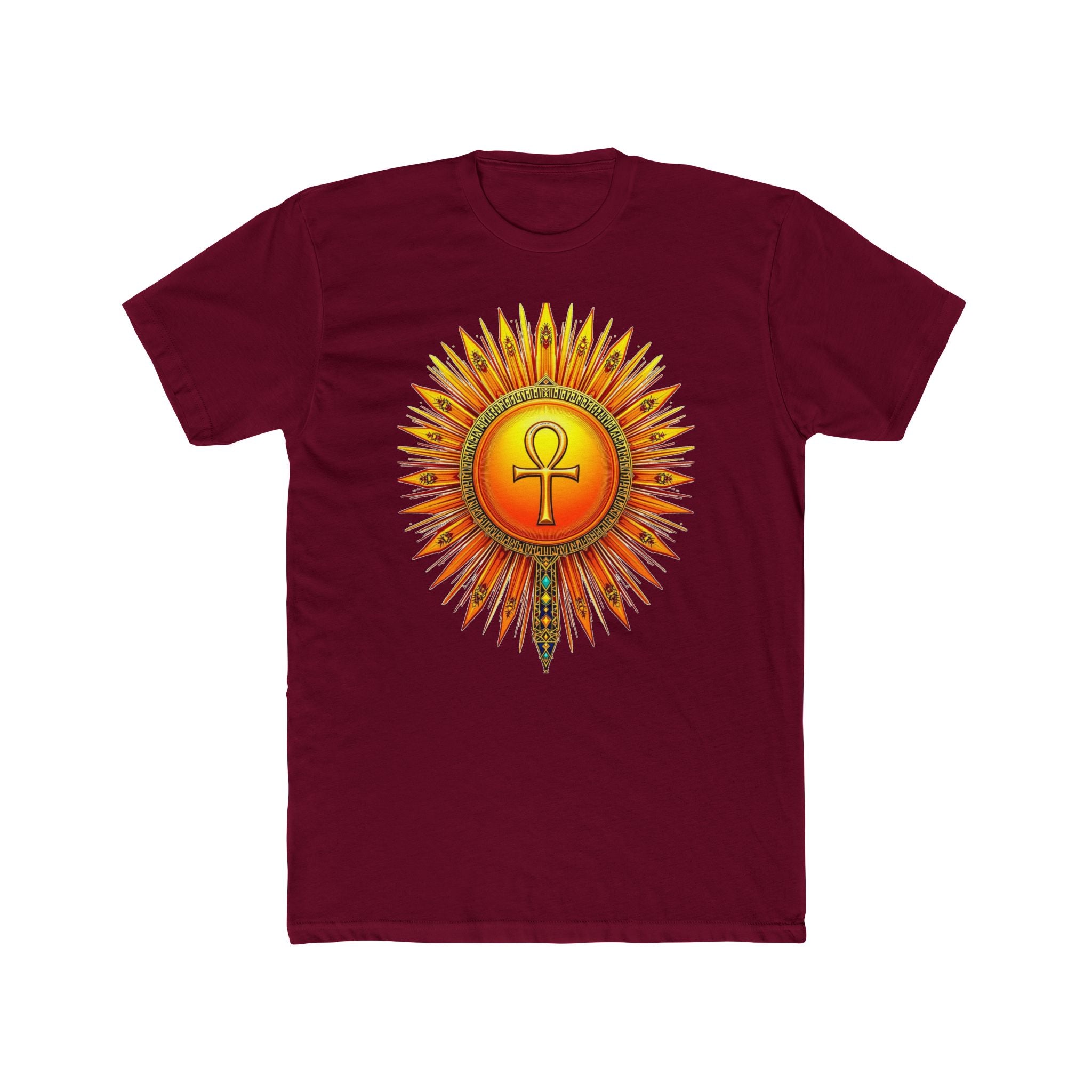 Sun Rays Ankh Colored - T-shirt