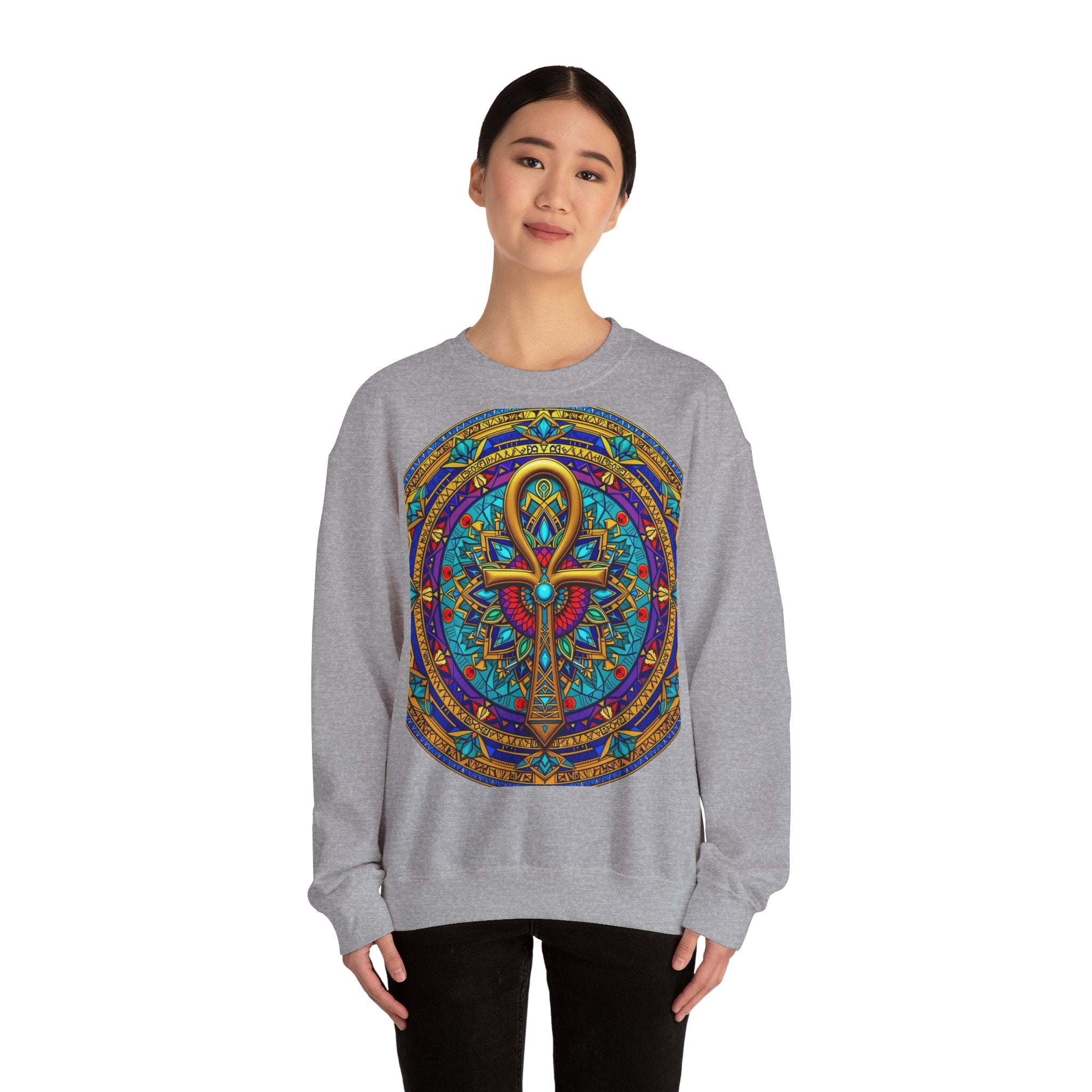 Mandala Ankh COLORED - Sweatshirt