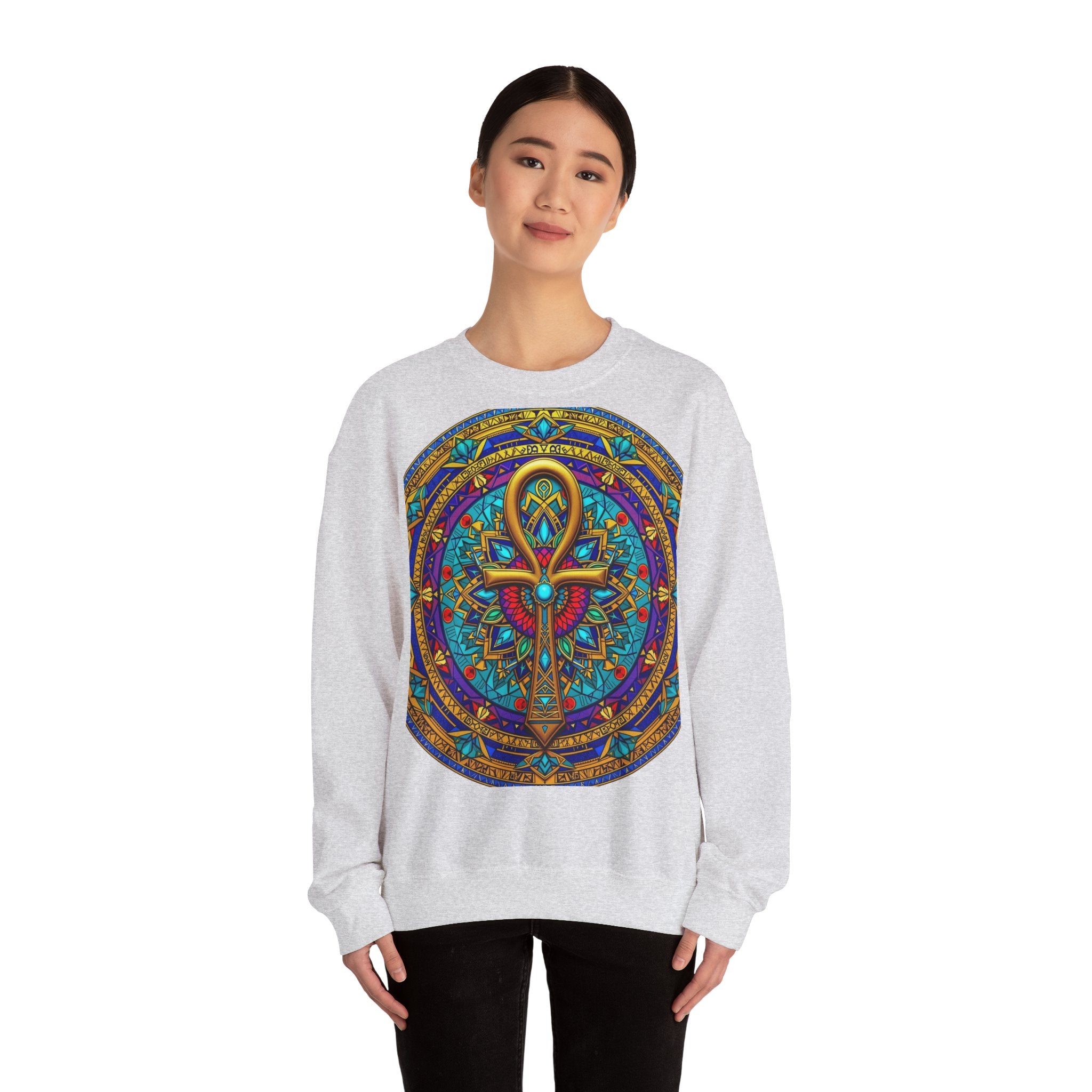 Mandala Ankh COLORED - Sweatshirt