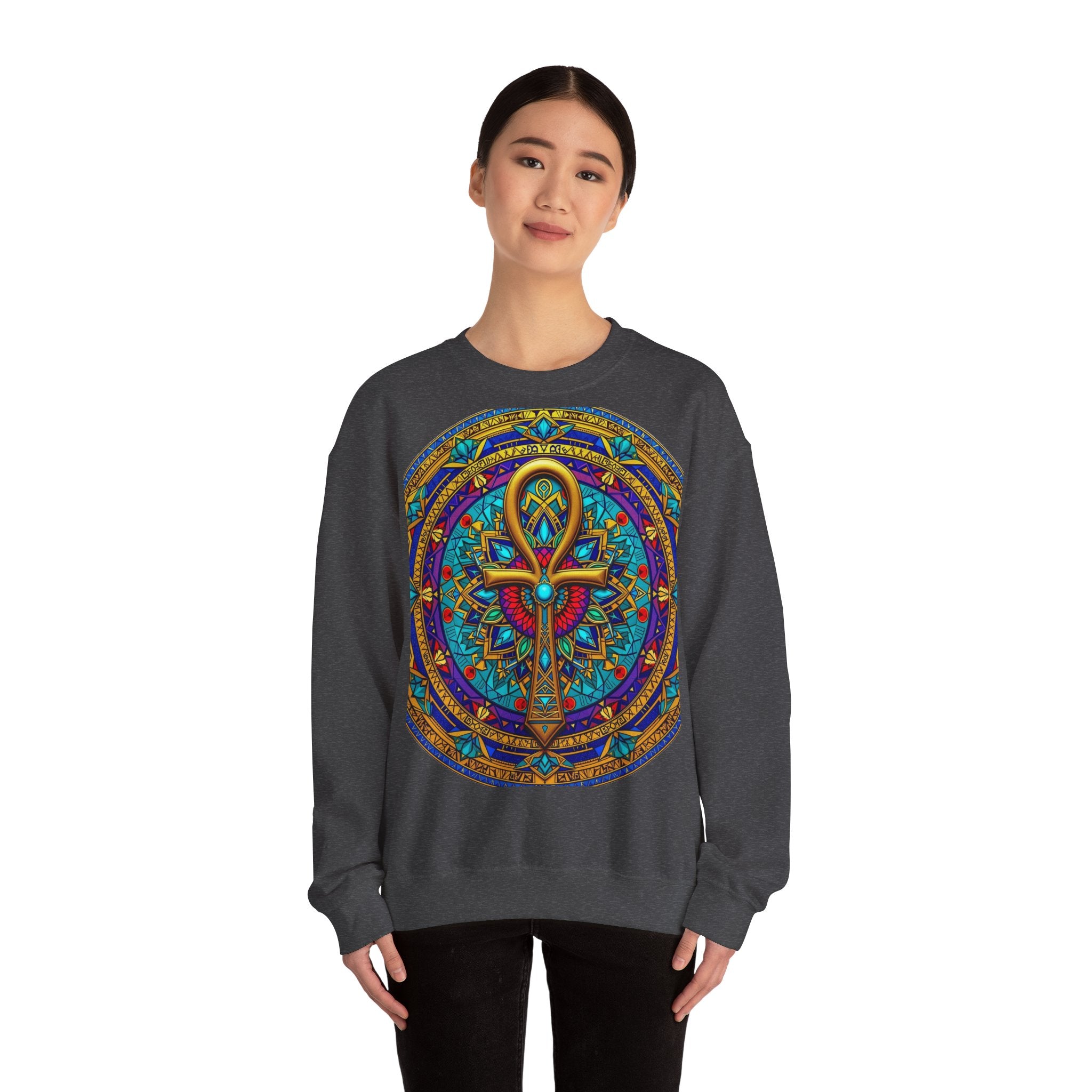 Mandala Ankh COLORED - Sweatshirt
