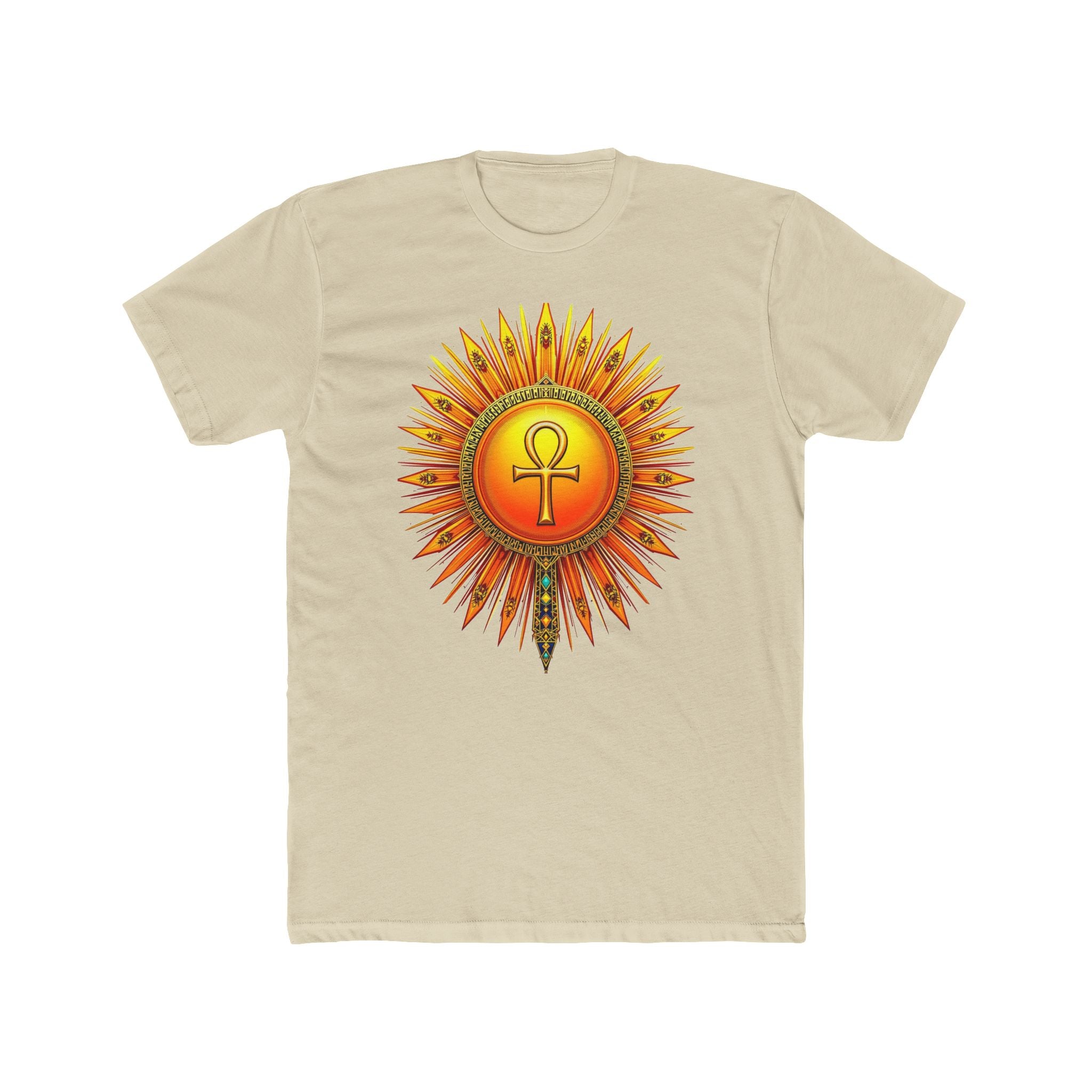 Sun Rays Ankh Colored - T-shirt