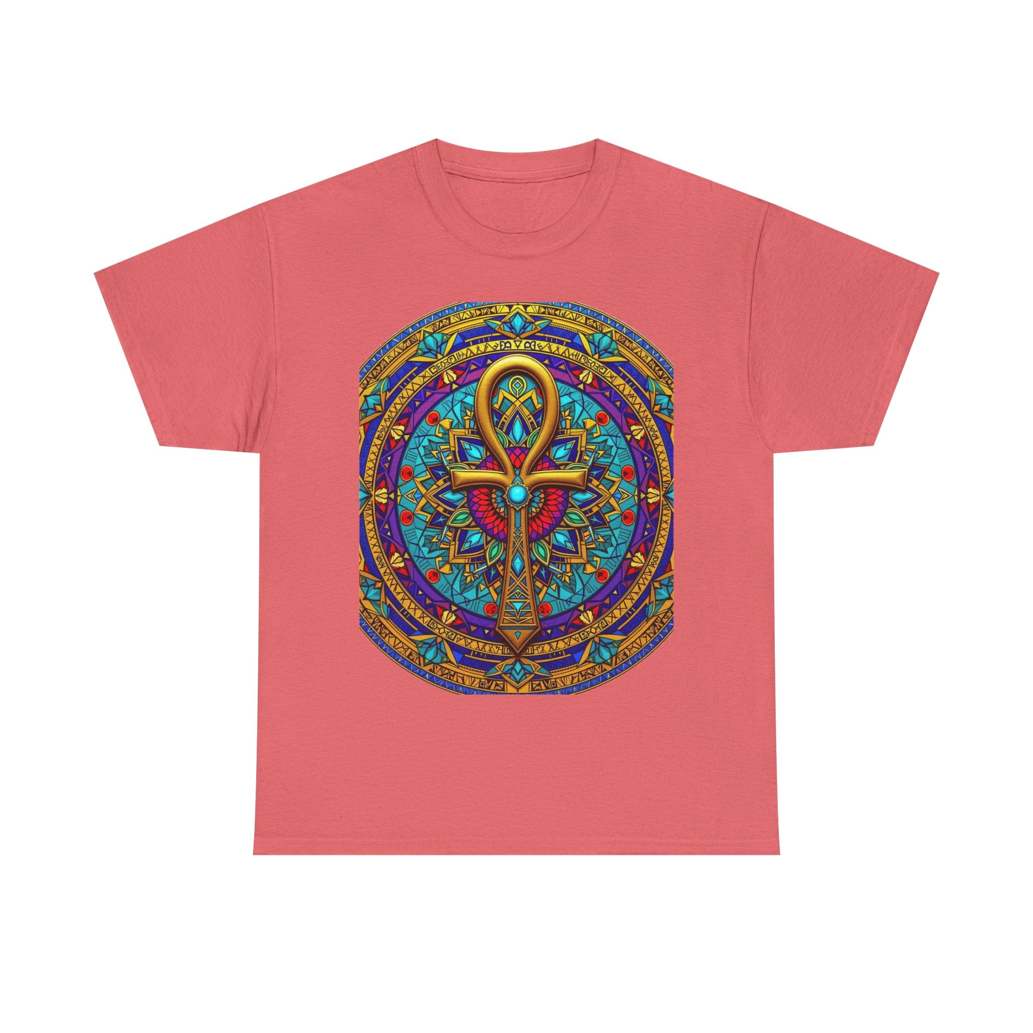 Mandala Ankh COLORED - T-Shirt