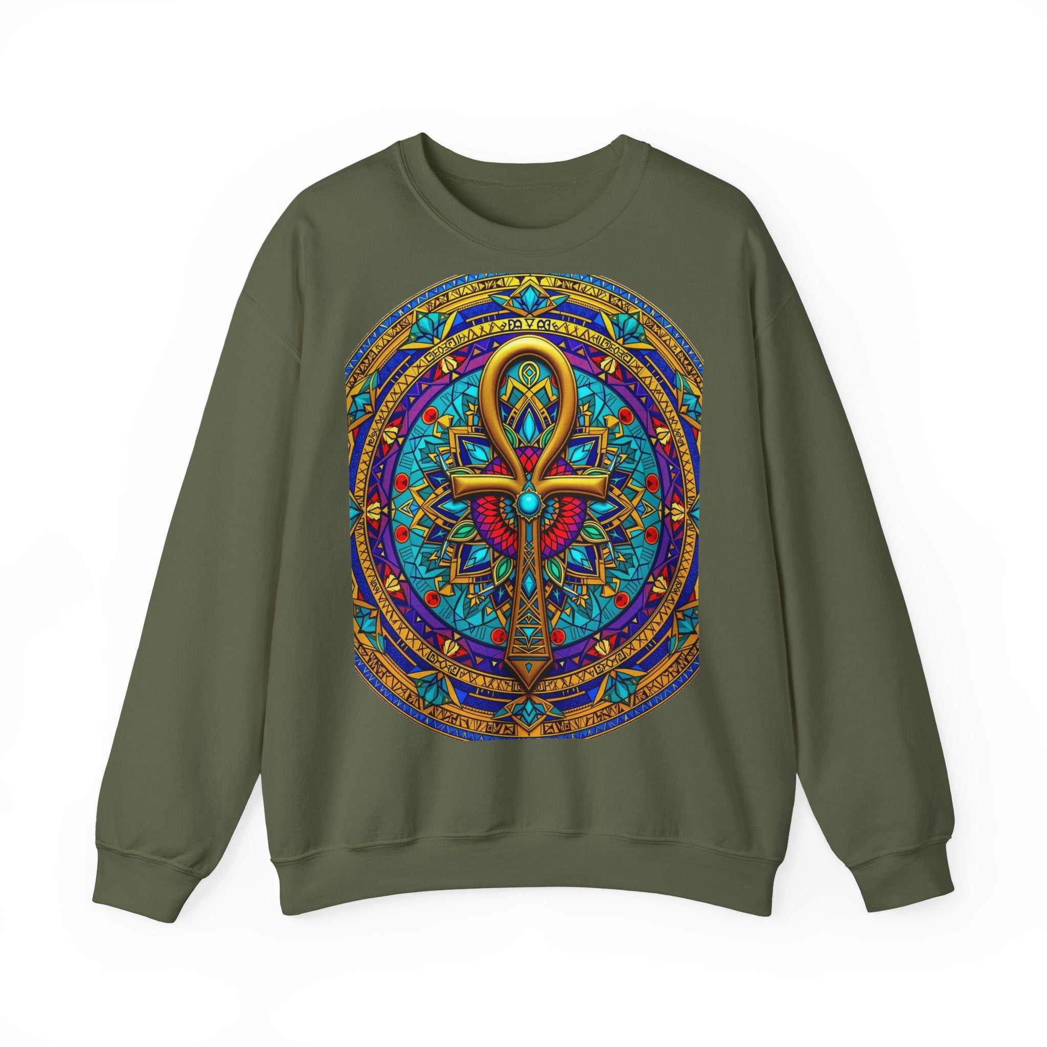 Mandala Ankh COLORED - Sweatshirt