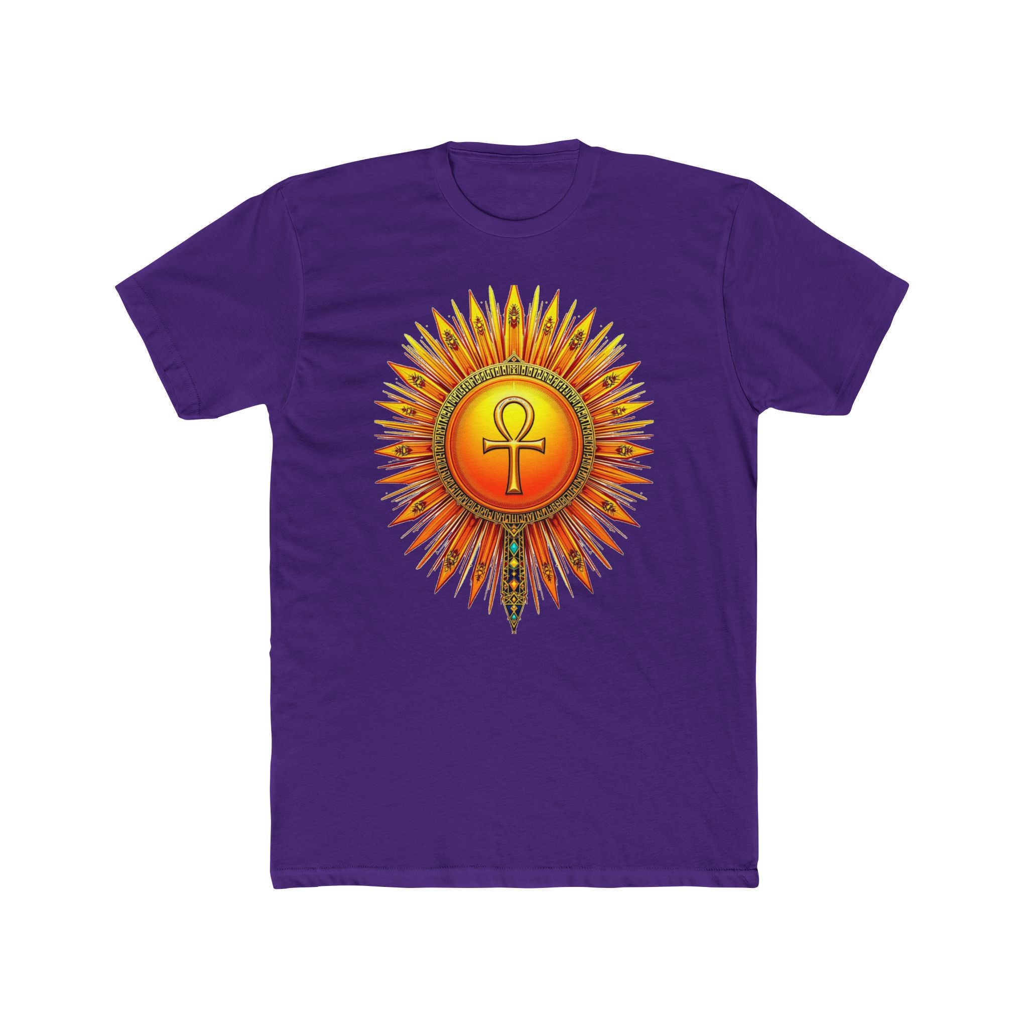 Sun Rays Ankh Colored - T-shirt