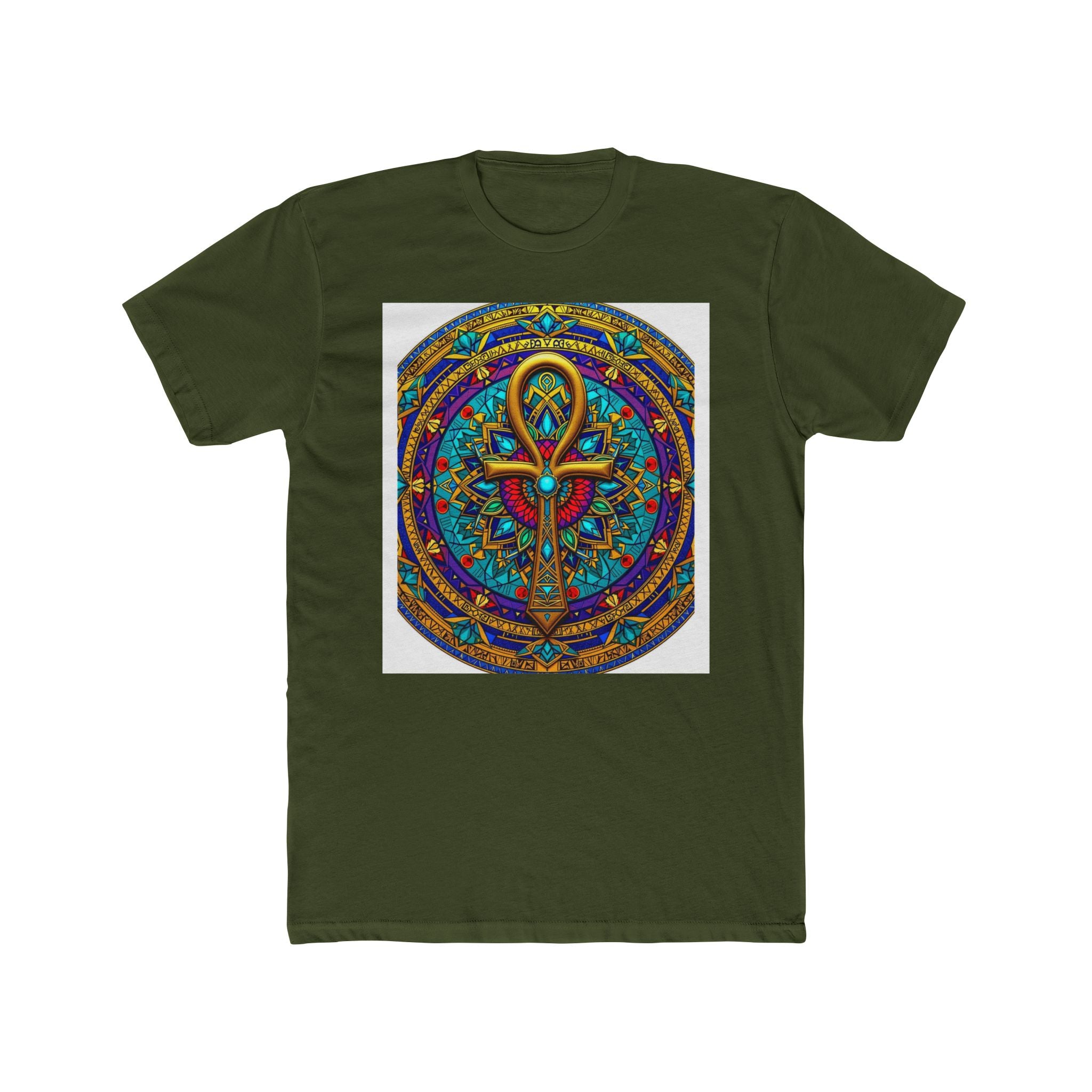 Mandala Ankh Colored - T-shirt