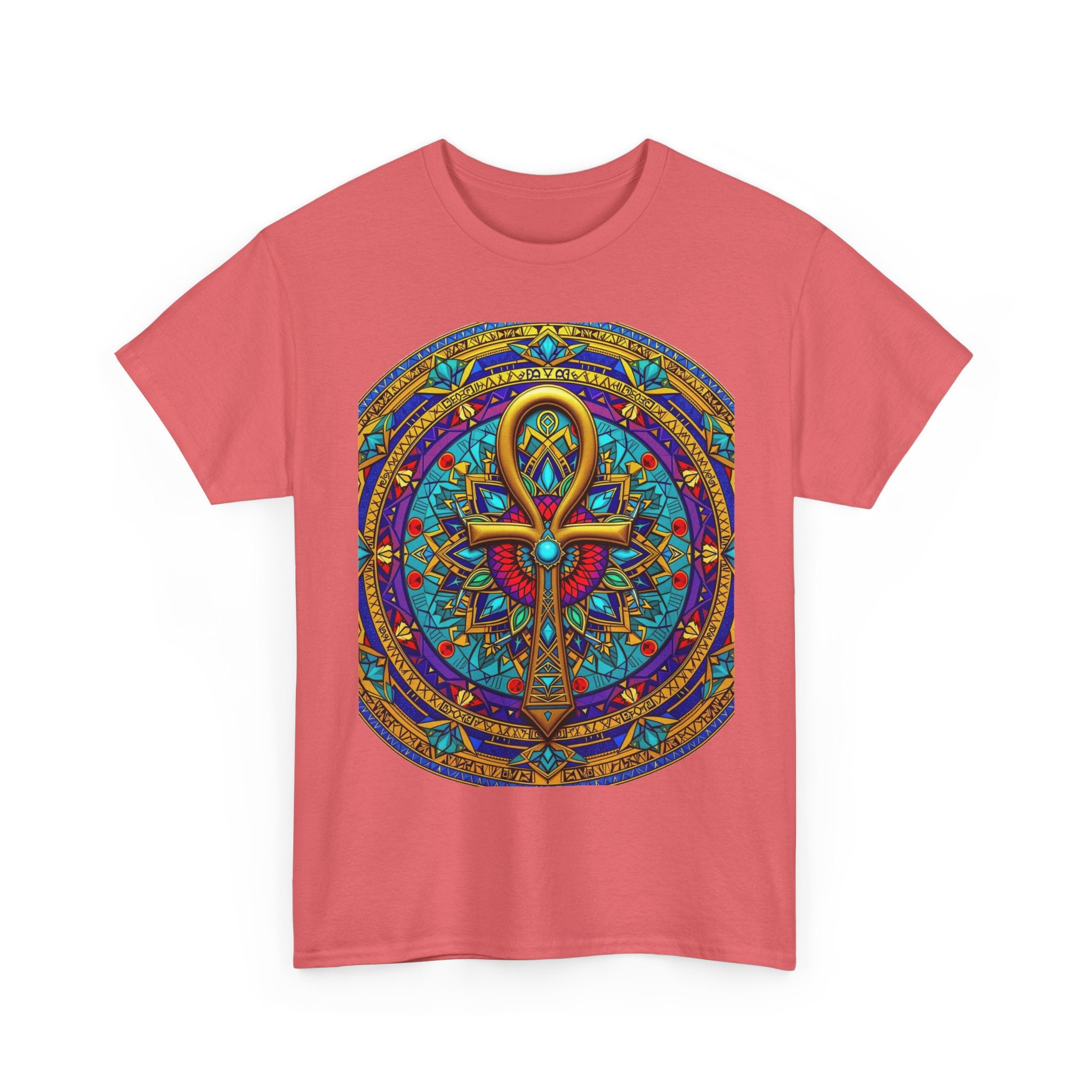 Mandala Ankh COLORED - T-Shirt