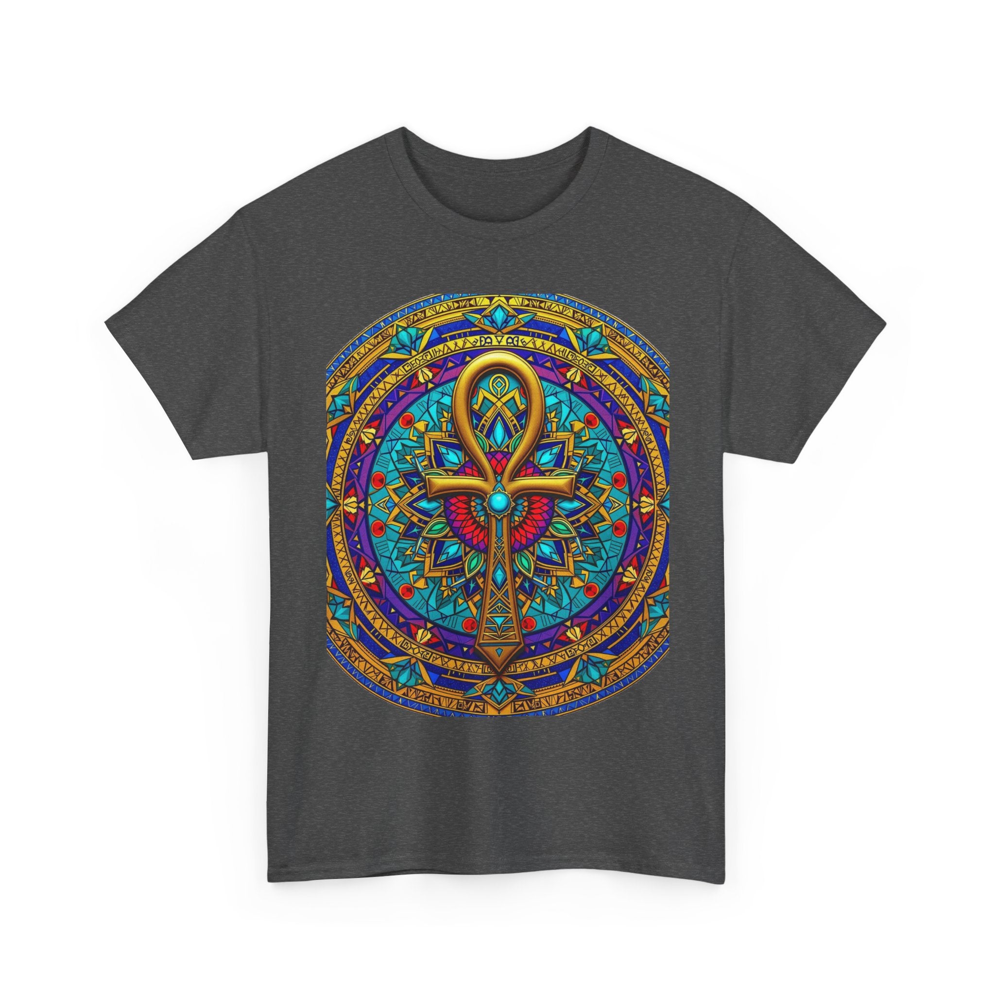 Mandala Ankh COLORED - T-Shirt