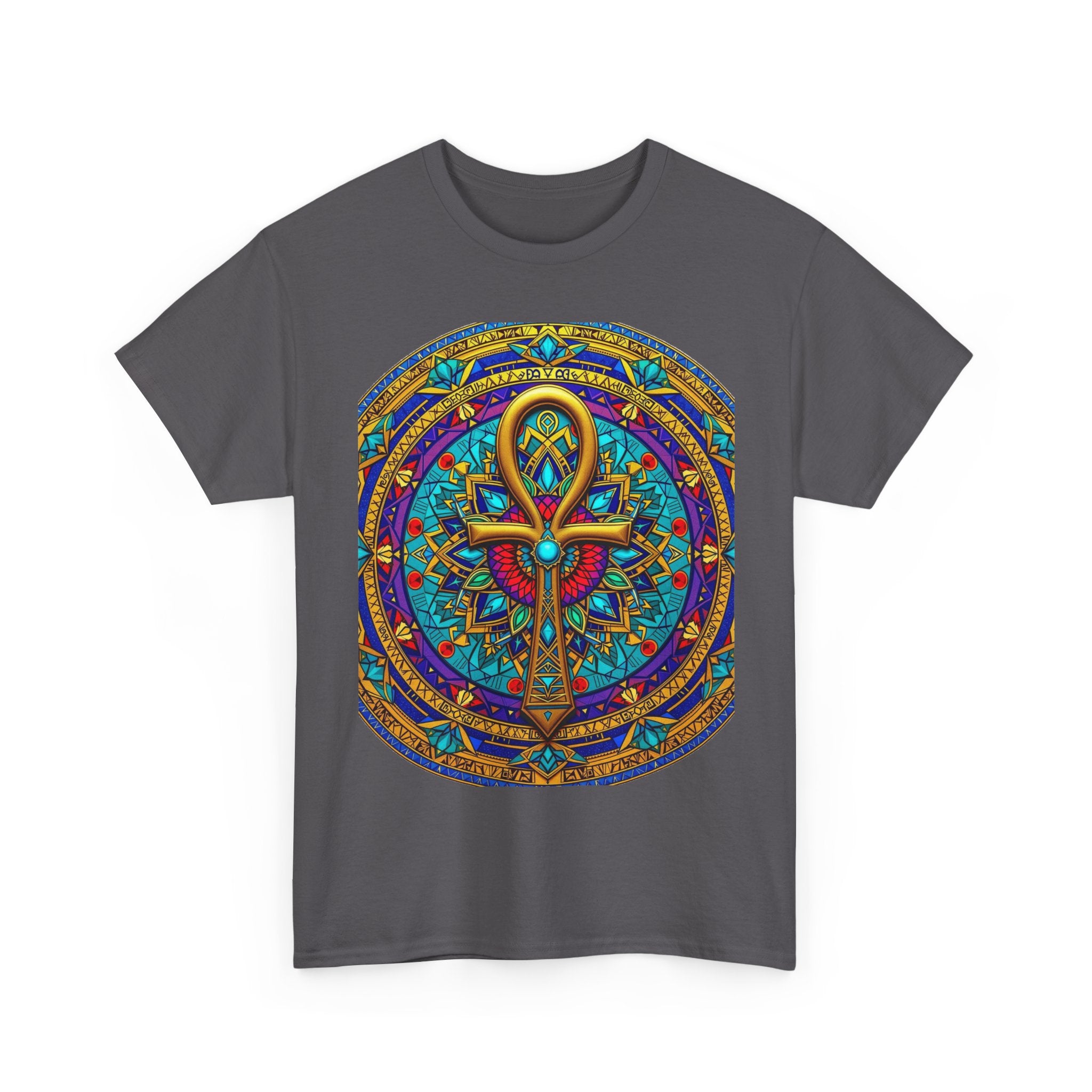 Mandala Ankh COLORED - T-Shirt