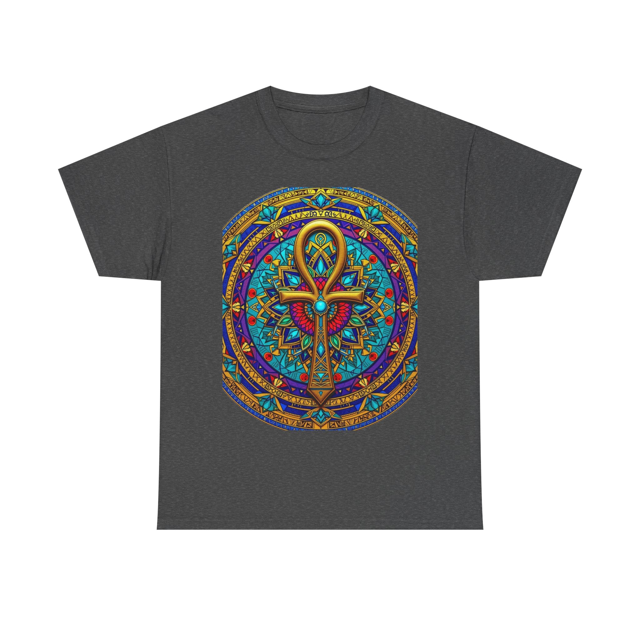 Mandala Ankh COLORED - T-Shirt