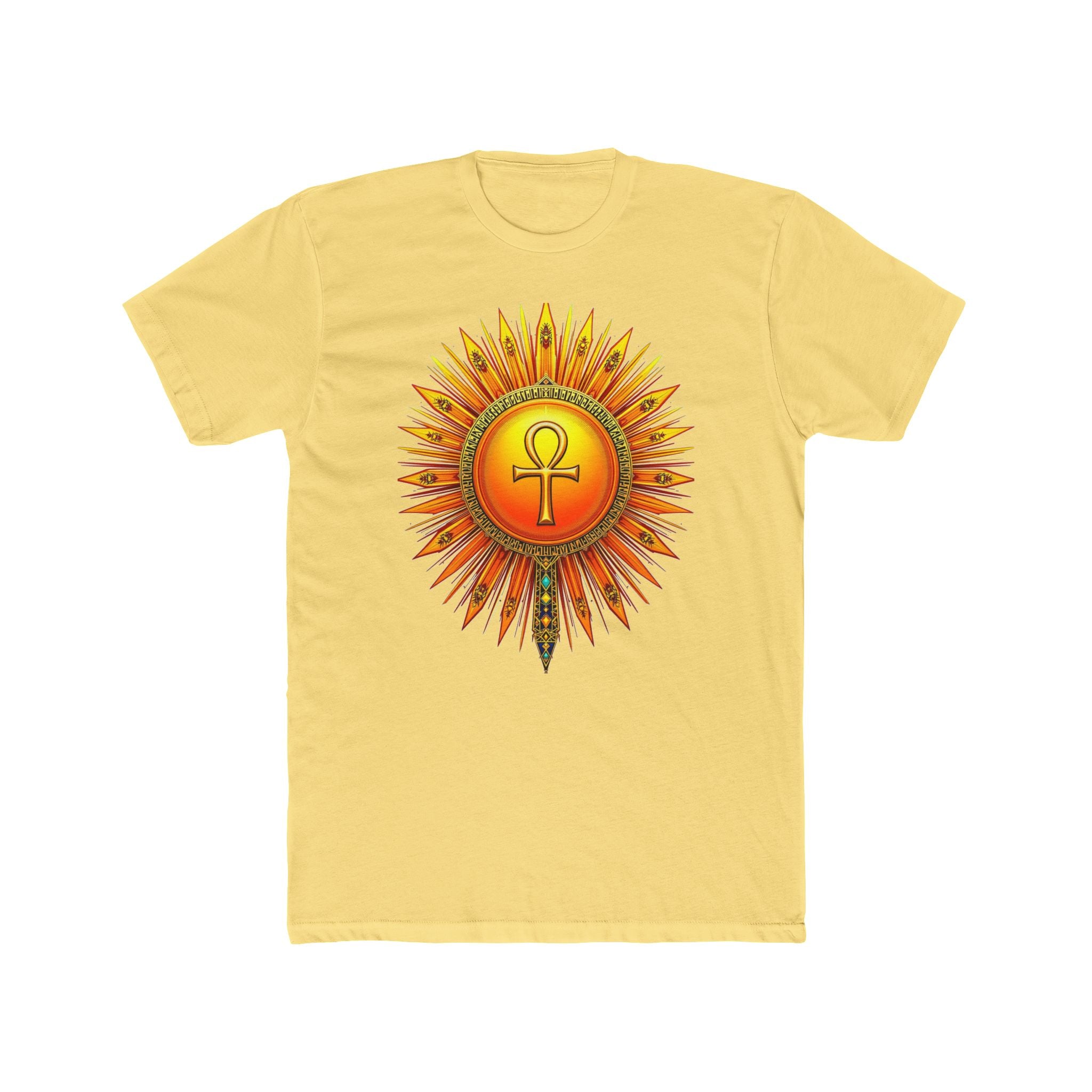 Sun Rays Ankh Colored - T-shirt