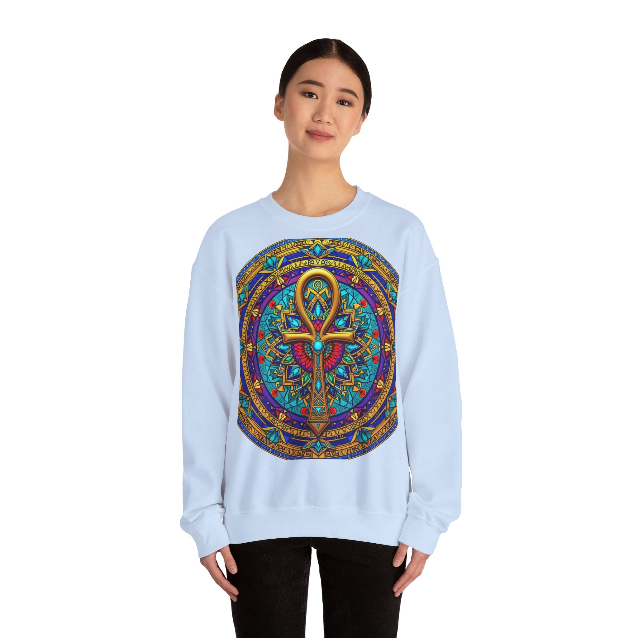 Mandala Ankh COLORED - Sweatshirt