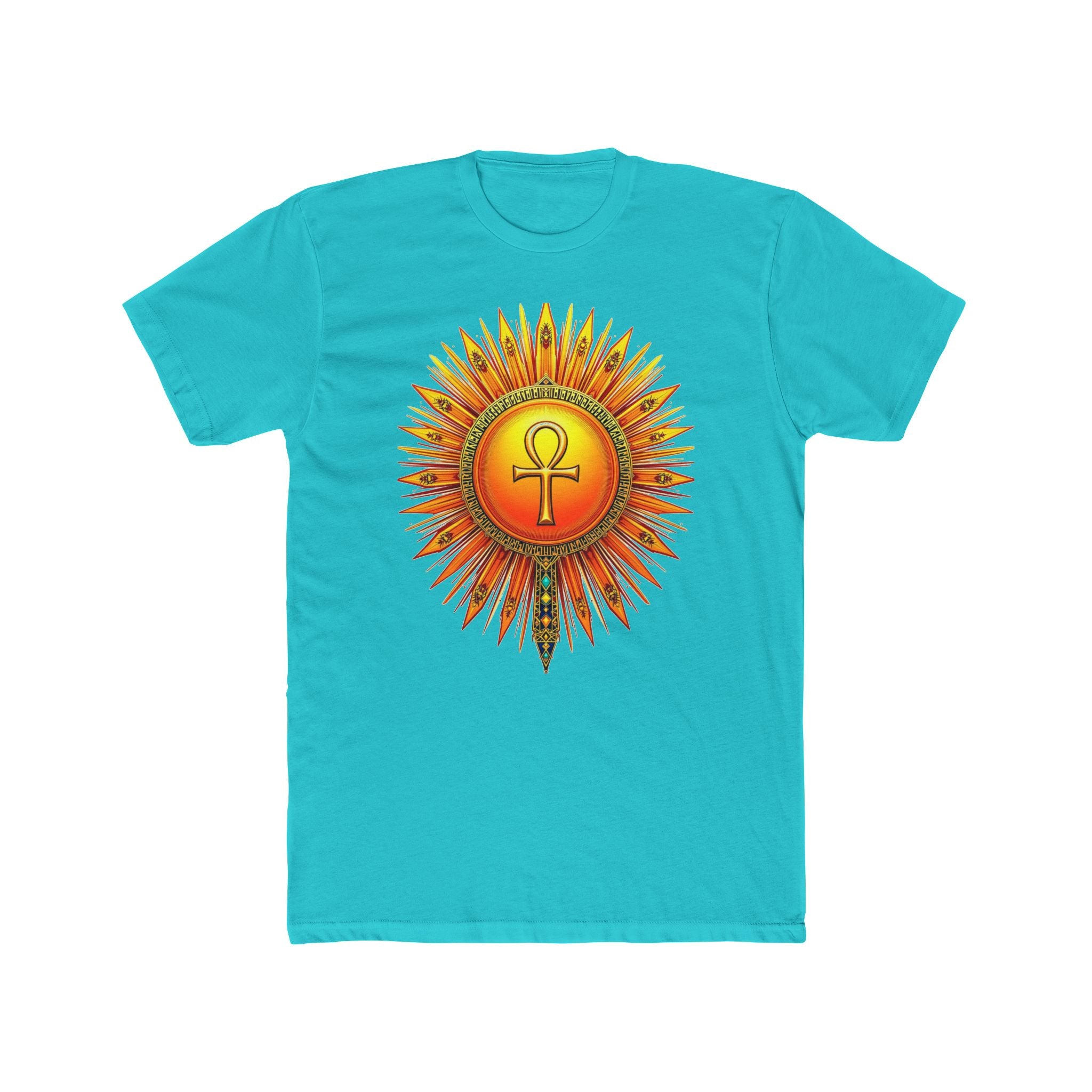 Sun Rays Ankh Colored - T-shirt
