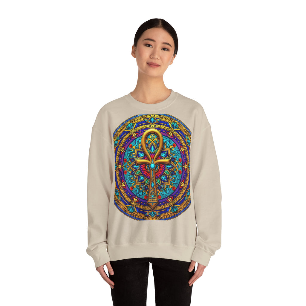 Mandala Ankh COLORED - Sweatshirt
