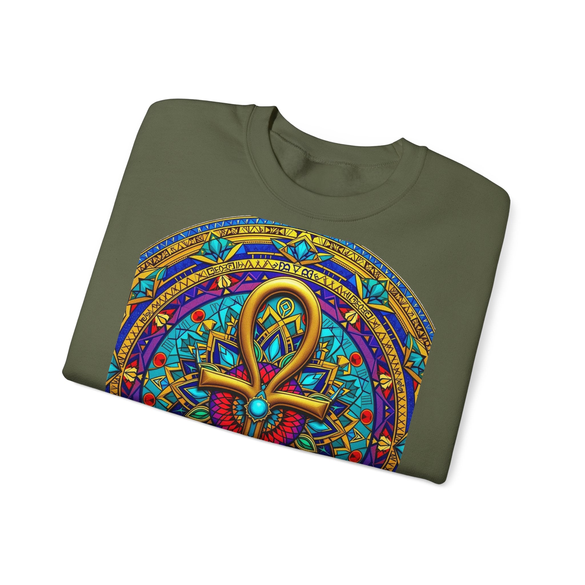 Mandala Ankh COLORED - Sweatshirt