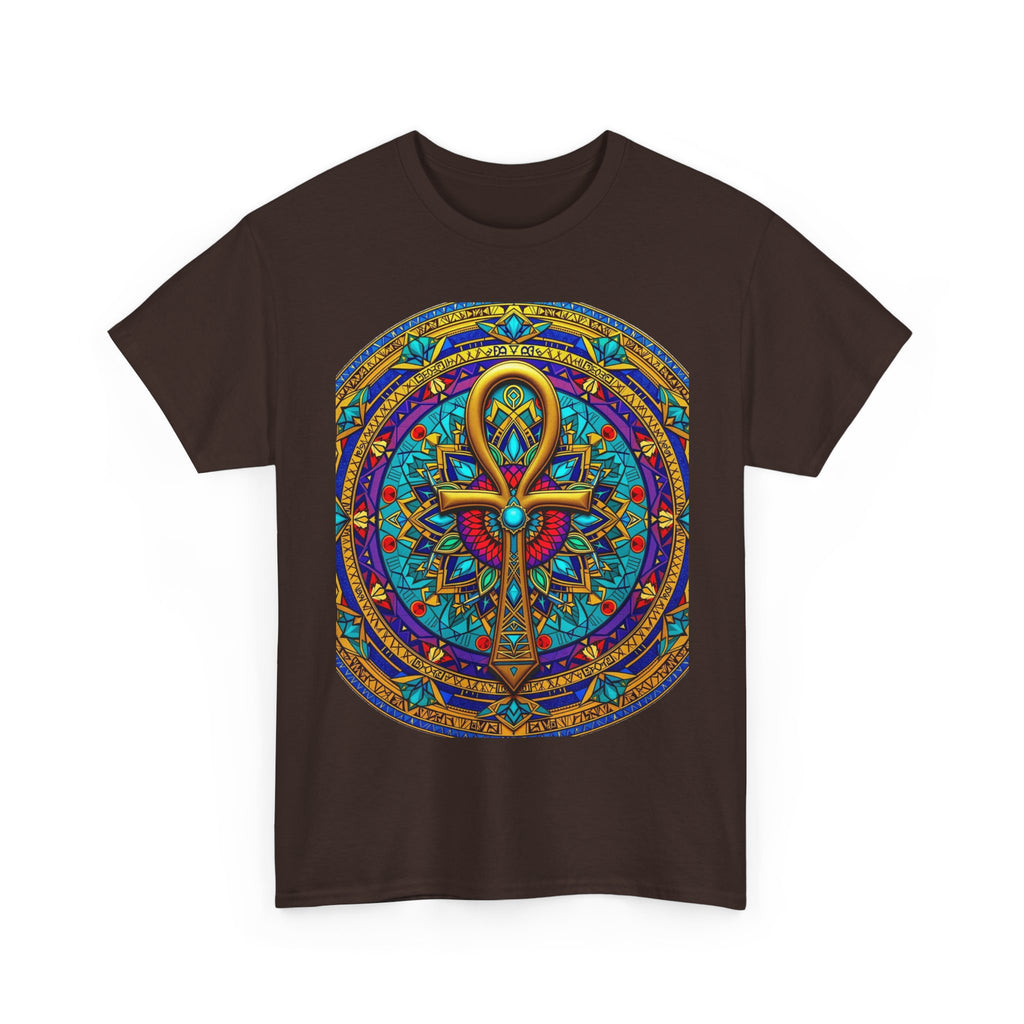 Mandala Ankh COLORED - T-Shirt