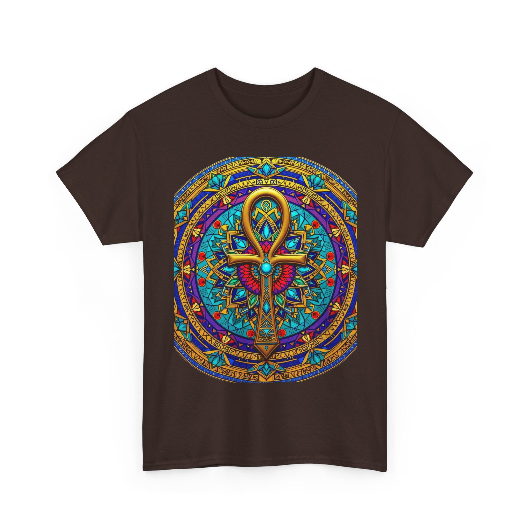 Mandala Ankh COLORED - T-Shirt