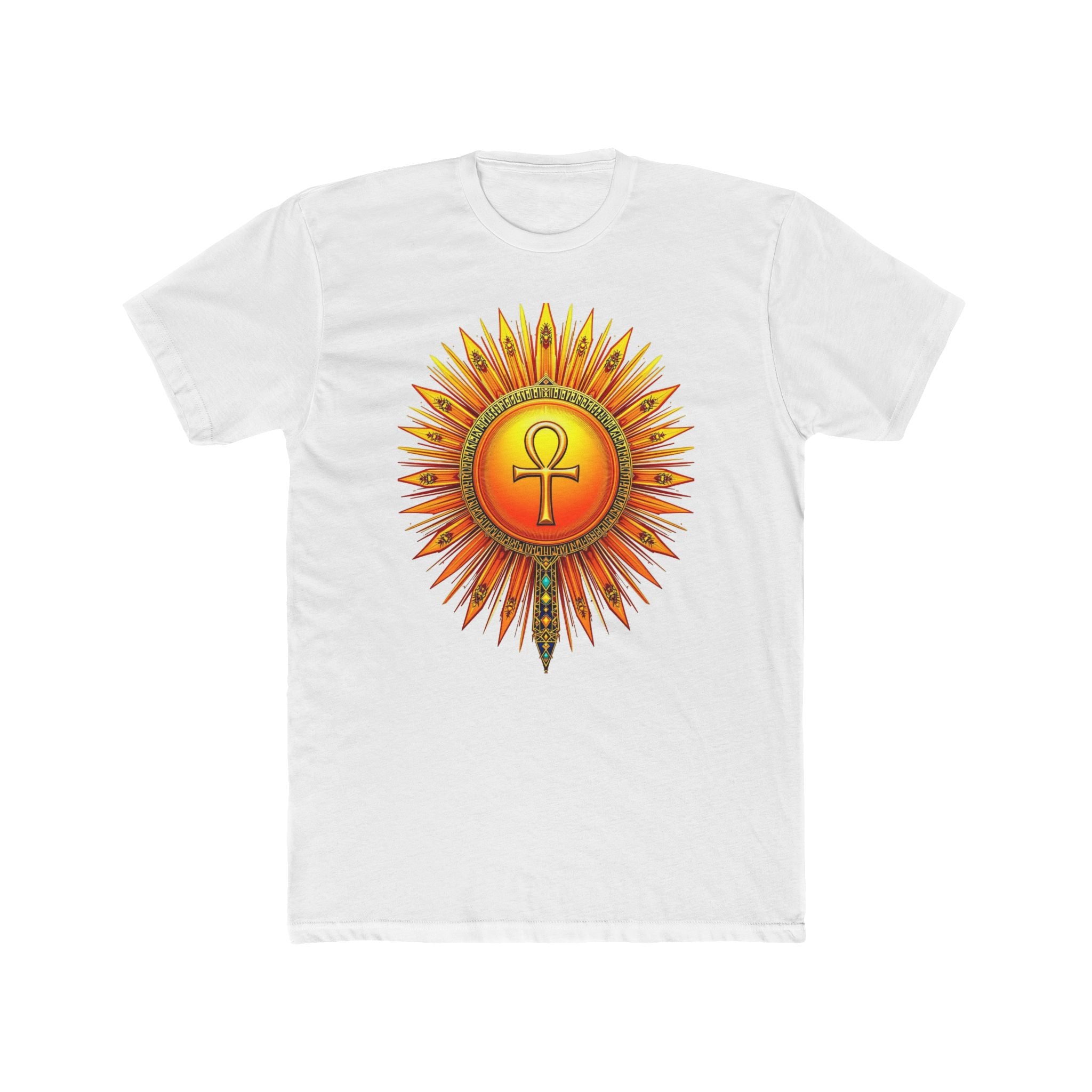 Sun Rays Ankh Colored - T-shirt