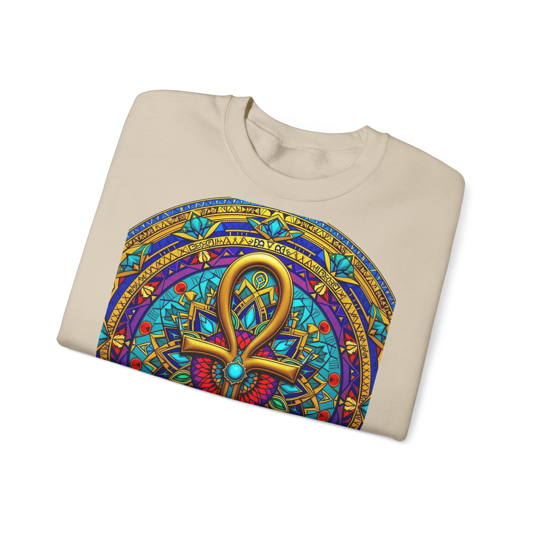 Mandala Ankh COLORED - Sweatshirt