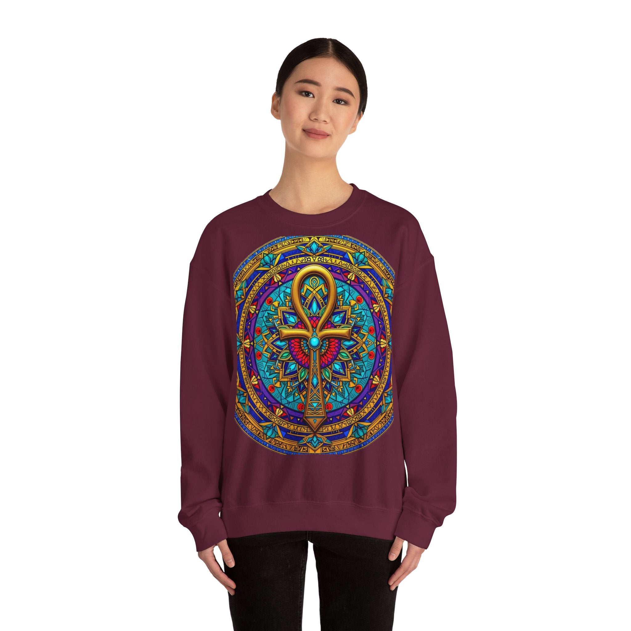 Mandala Ankh COLORED - Sweatshirt