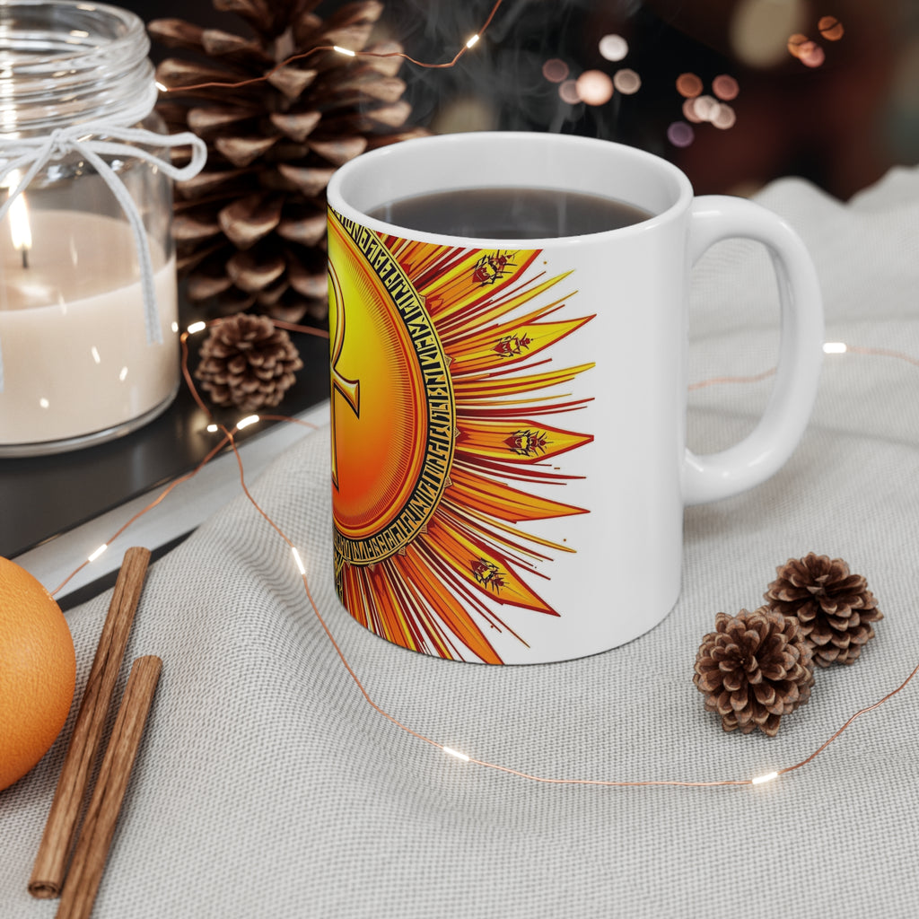 Sun Rays Ankh Colored - Mug