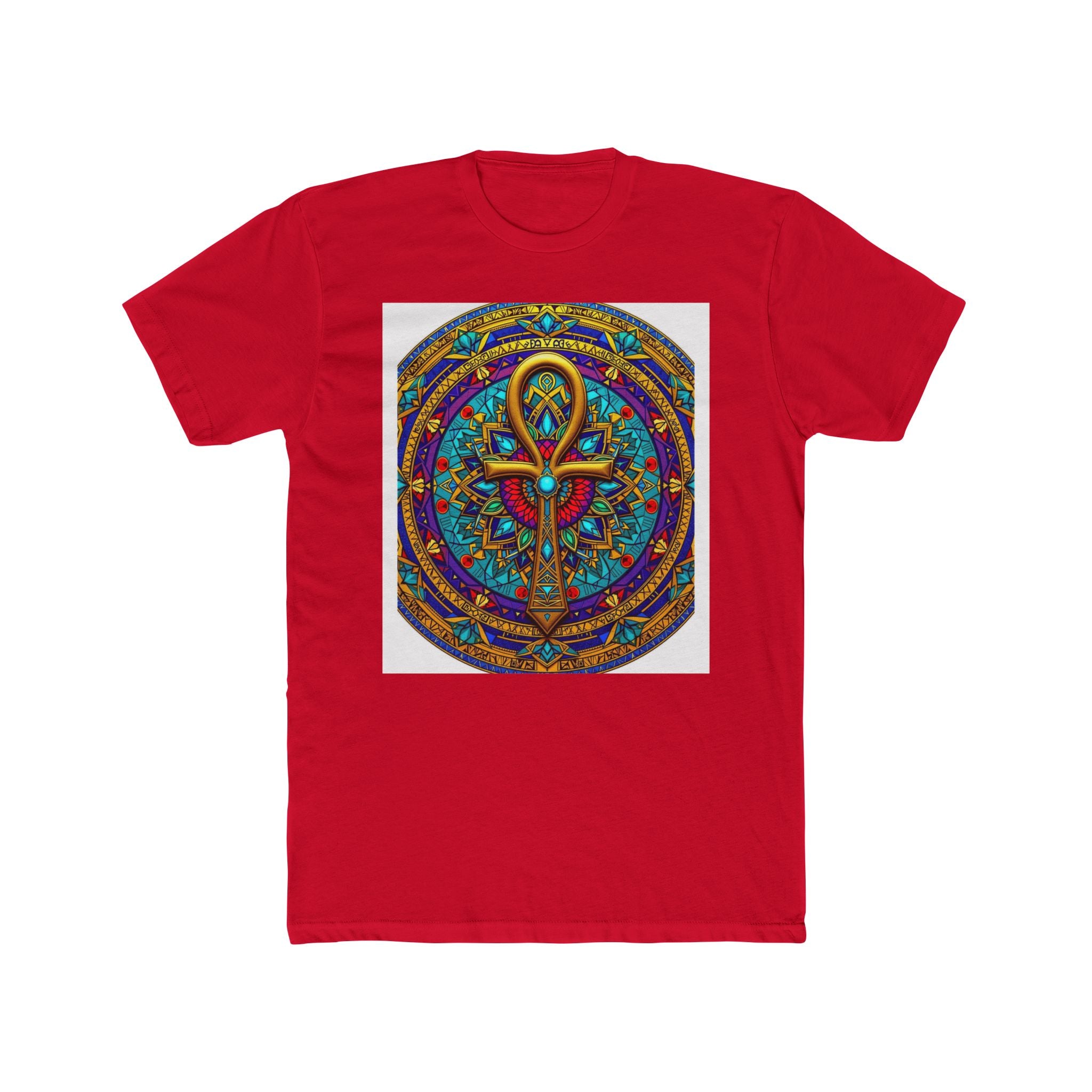 Mandala Ankh Colored - T-shirt