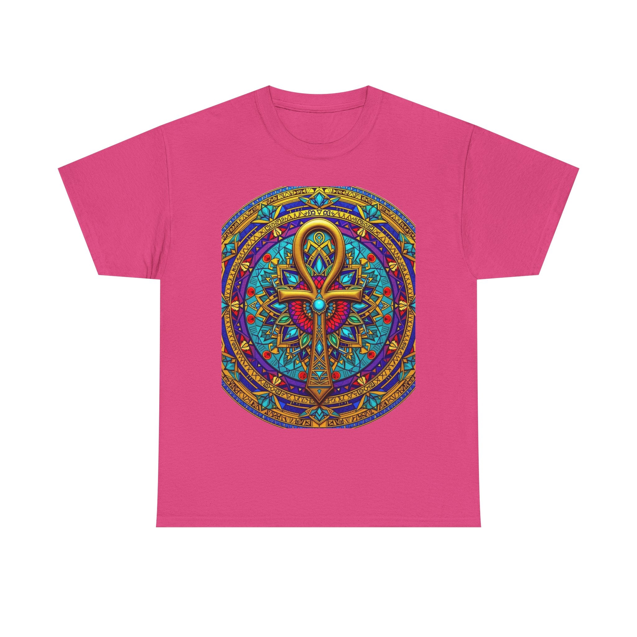 Mandala Ankh COLORED - T-Shirt