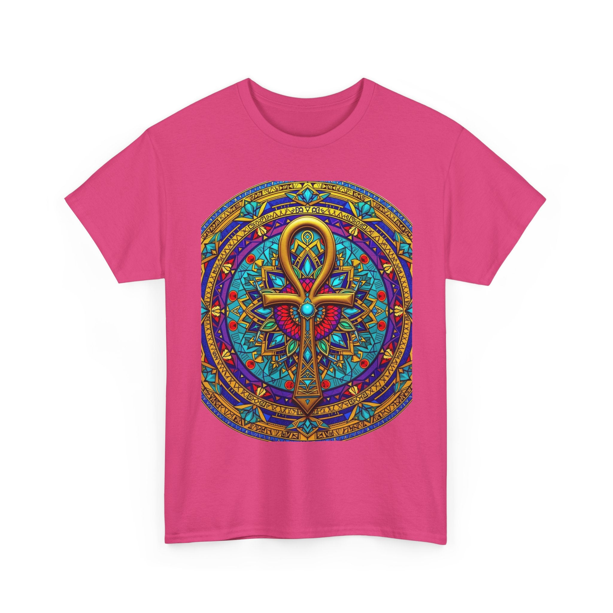 Mandala Ankh COLORED - T-Shirt