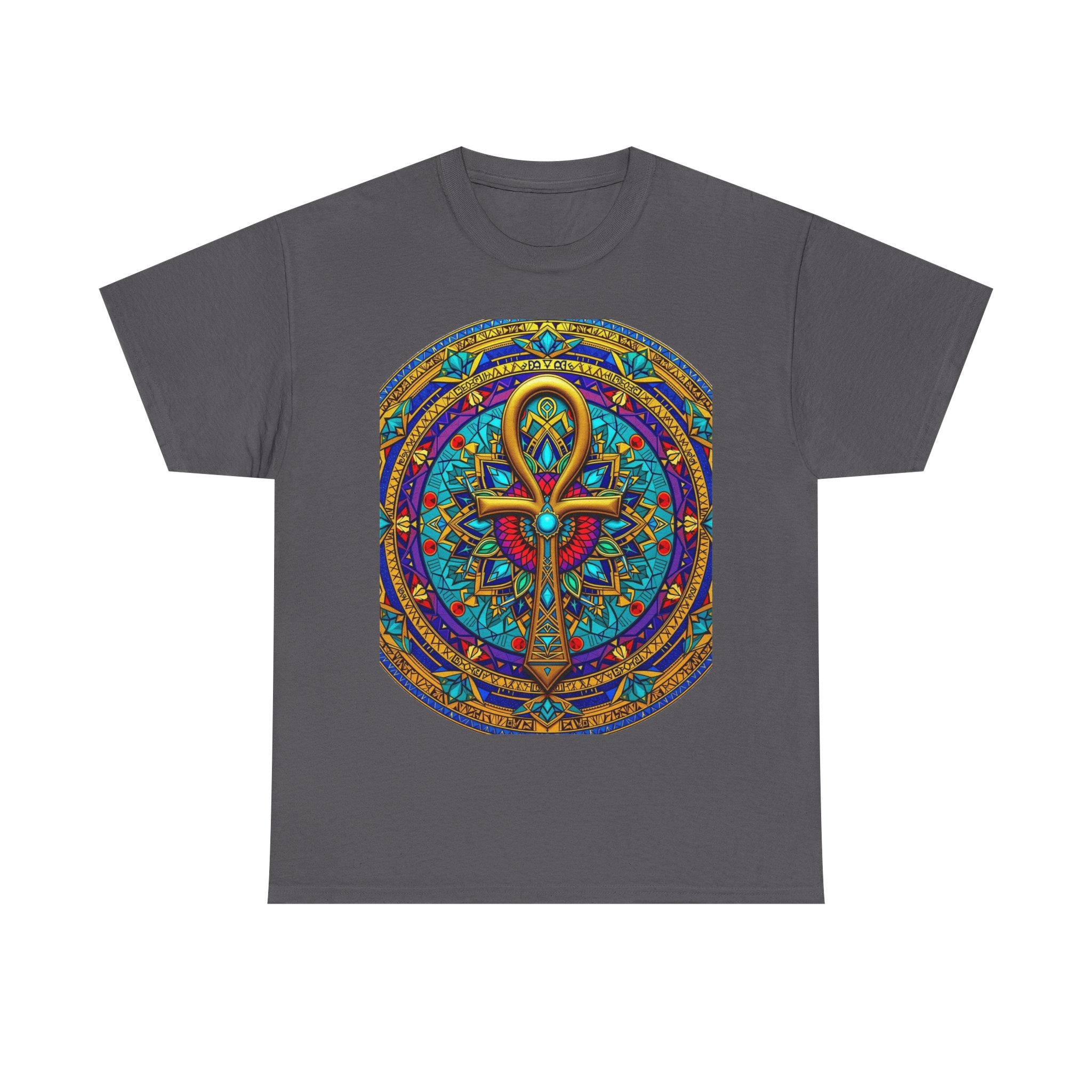Mandala Ankh COLORED - T-Shirt