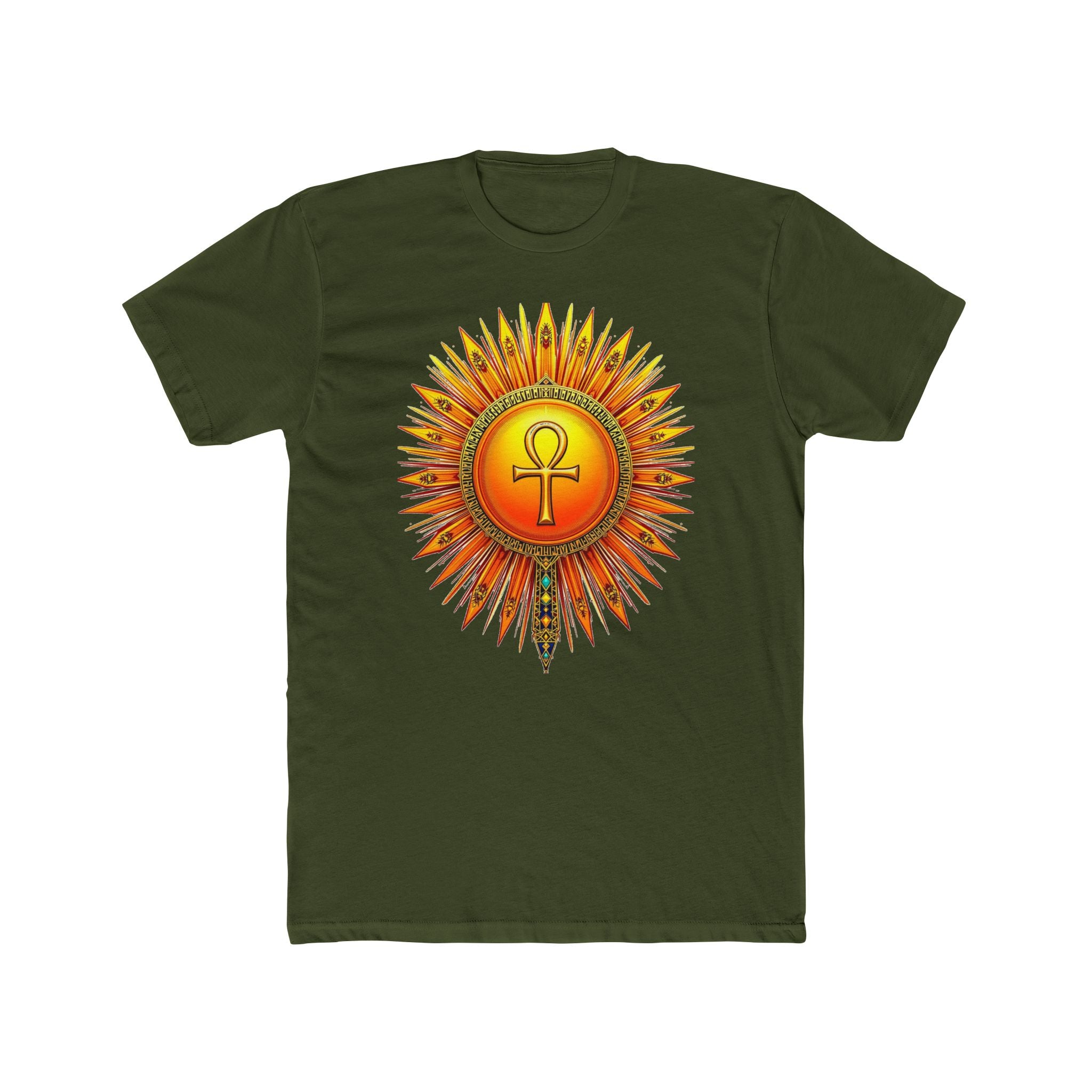 Sun Rays Ankh Colored - T-shirt