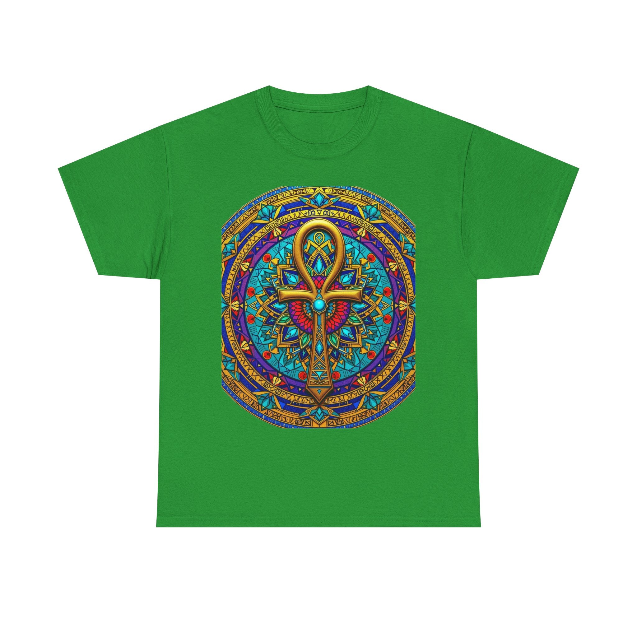 Mandala Ankh COLORED - T-Shirt
