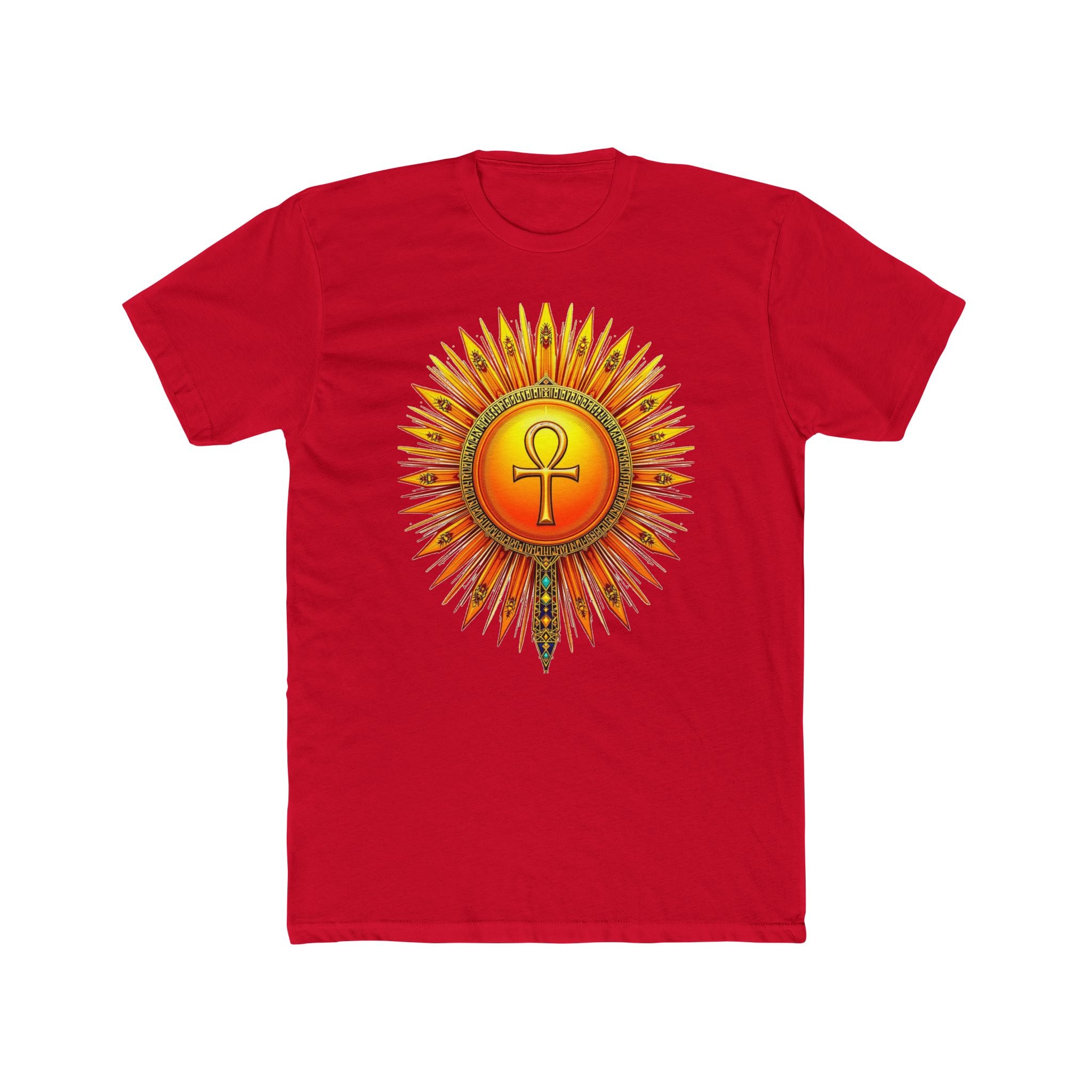 Sun Rays Ankh Colored - T-shirt