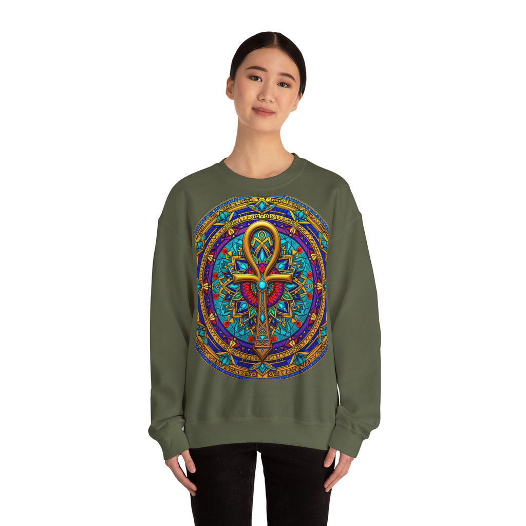 Mandala Ankh COLORED - Sweatshirt