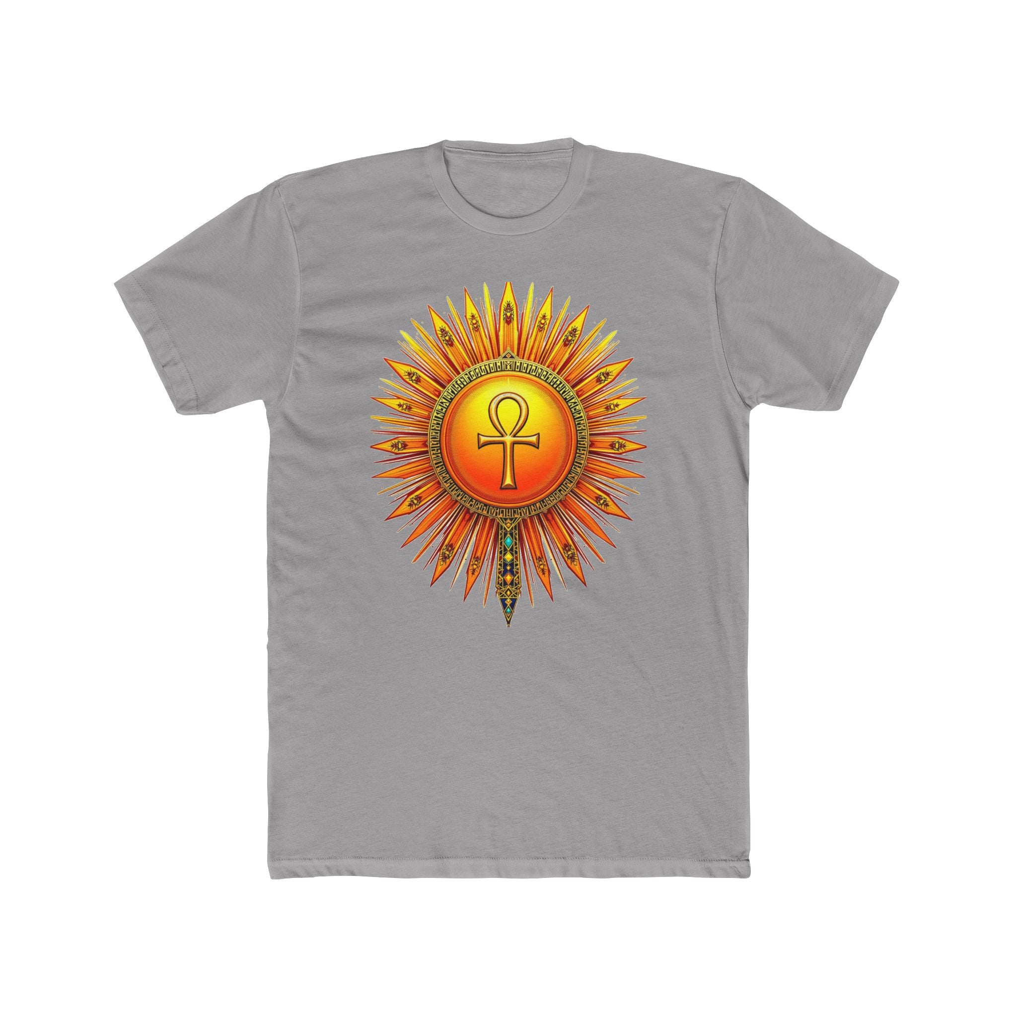 Sun Rays Ankh Colored - T-shirt