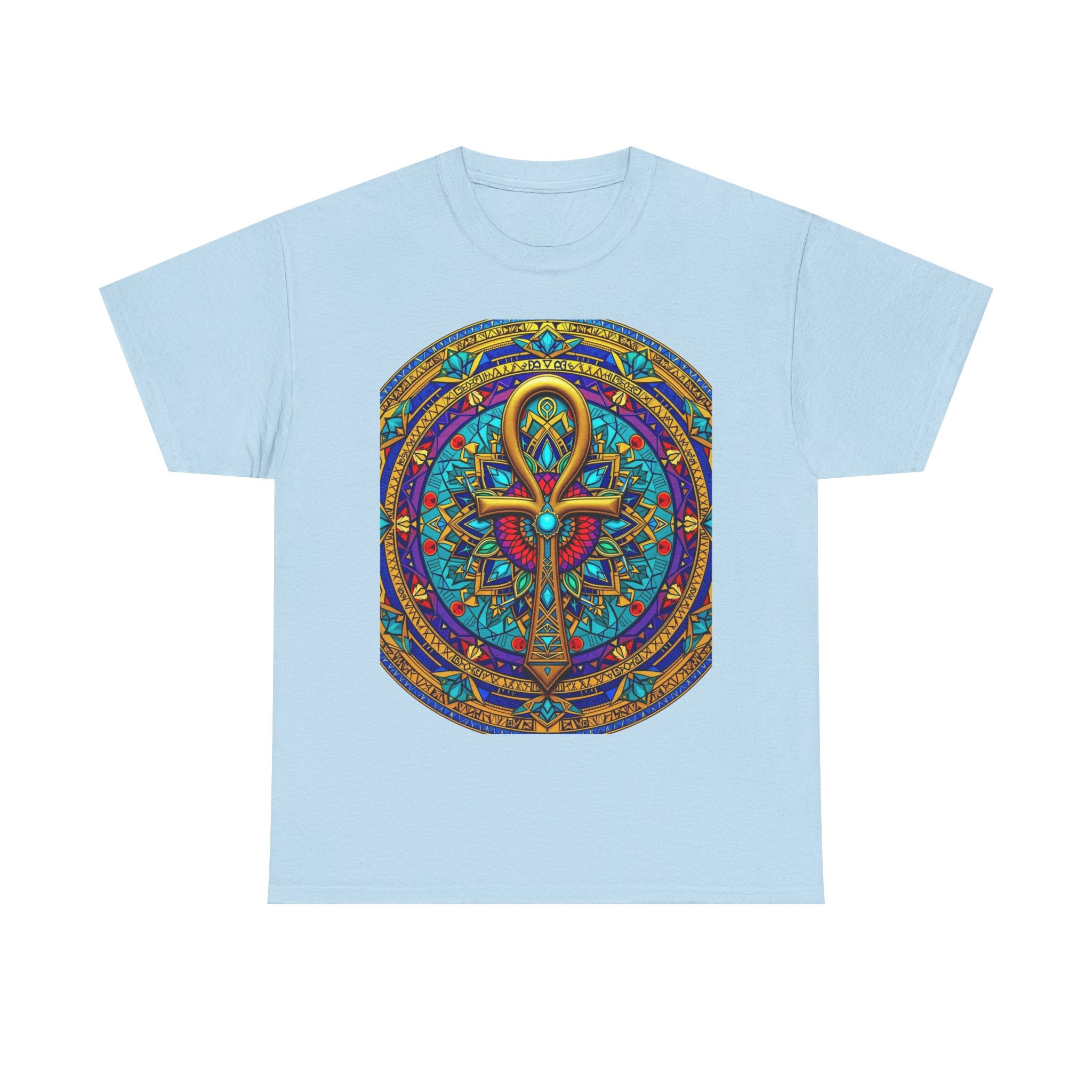 Mandala Ankh COLORED - T-Shirt