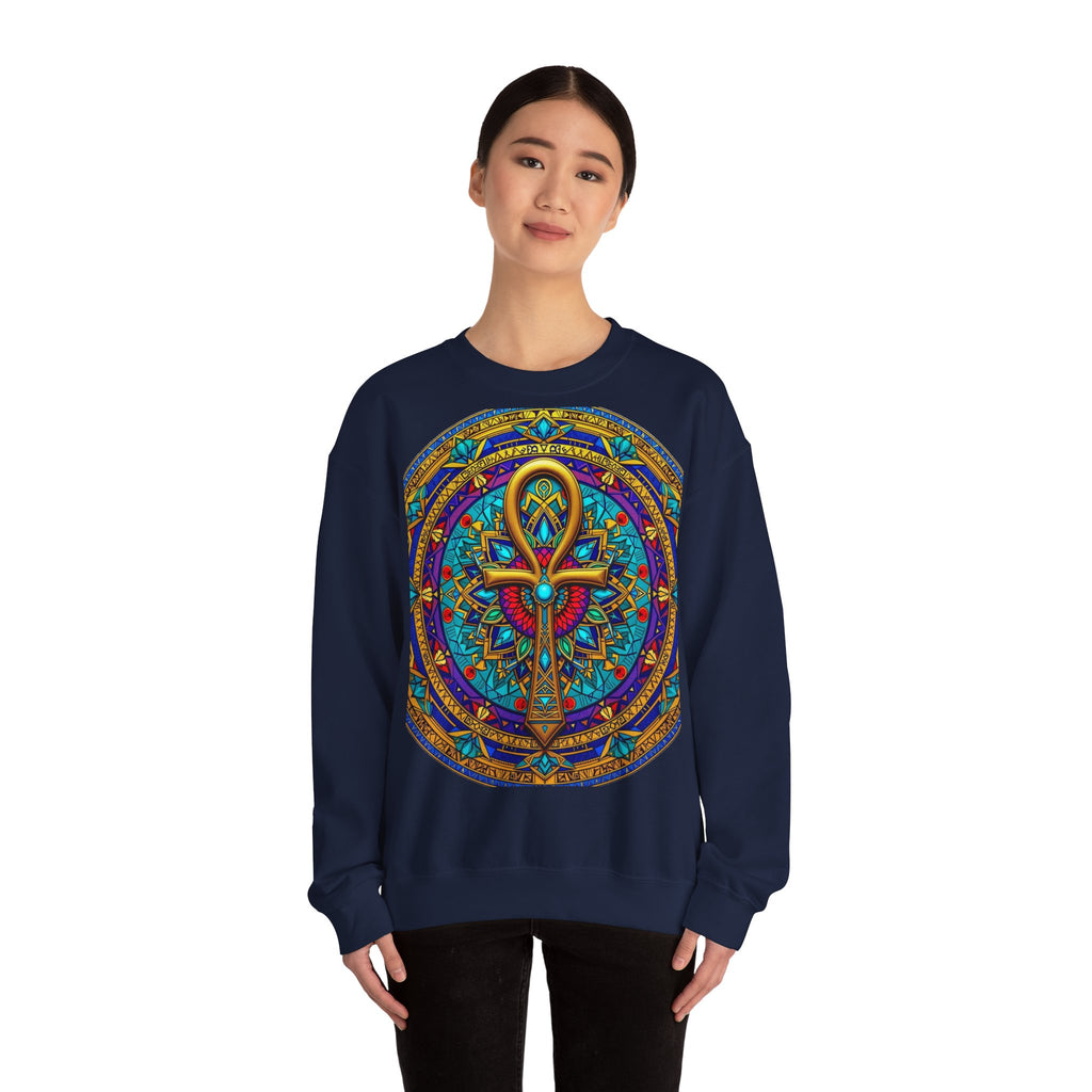 Mandala Ankh COLORED - Sweatshirt