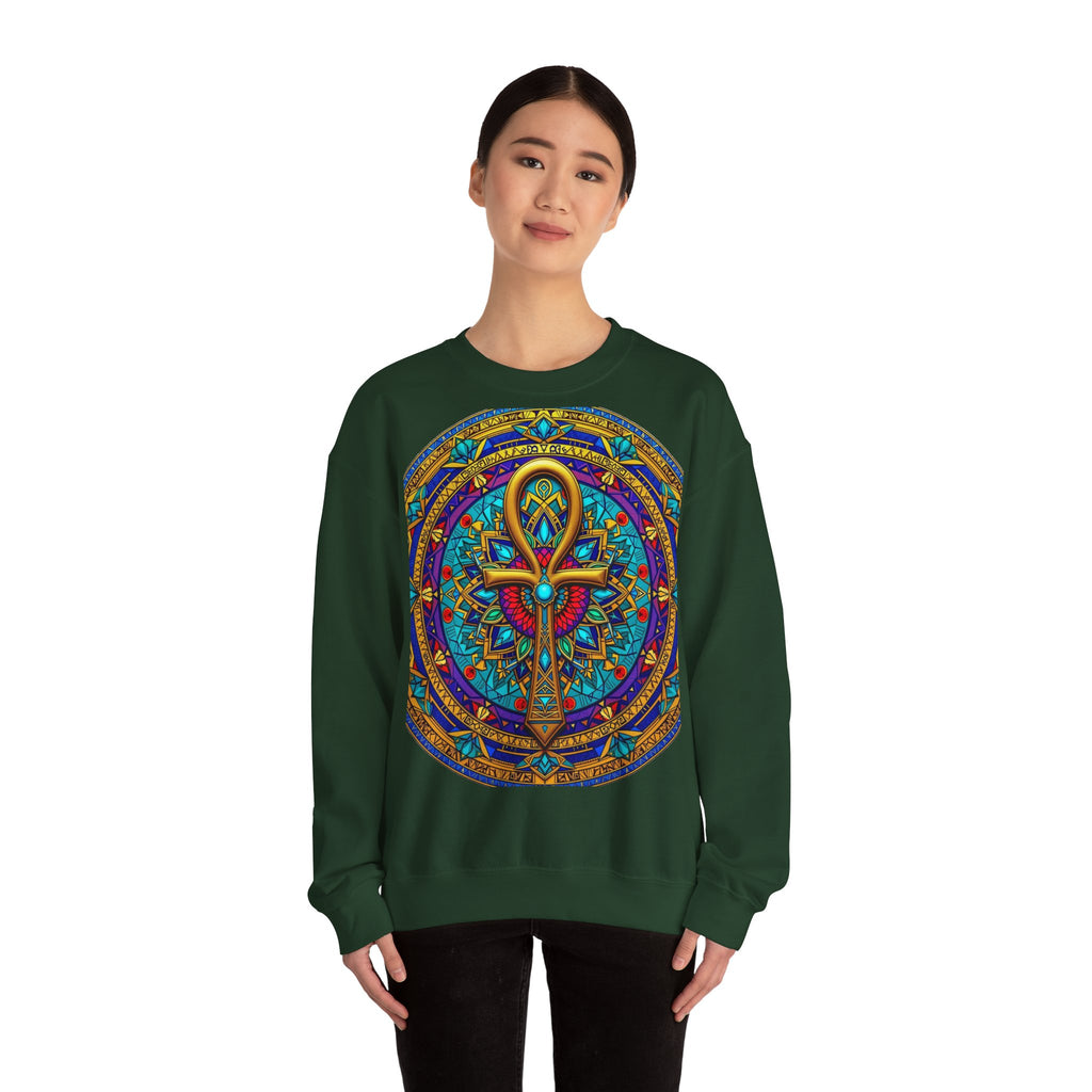 Mandala Ankh COLORED - Sweatshirt