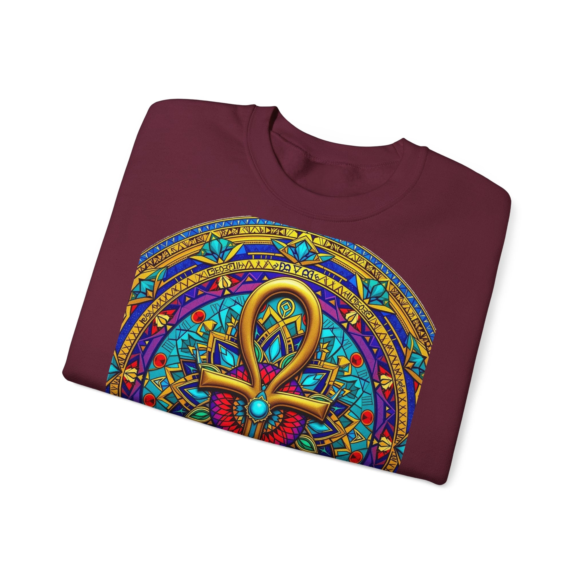Mandala Ankh COLORED - Sweatshirt