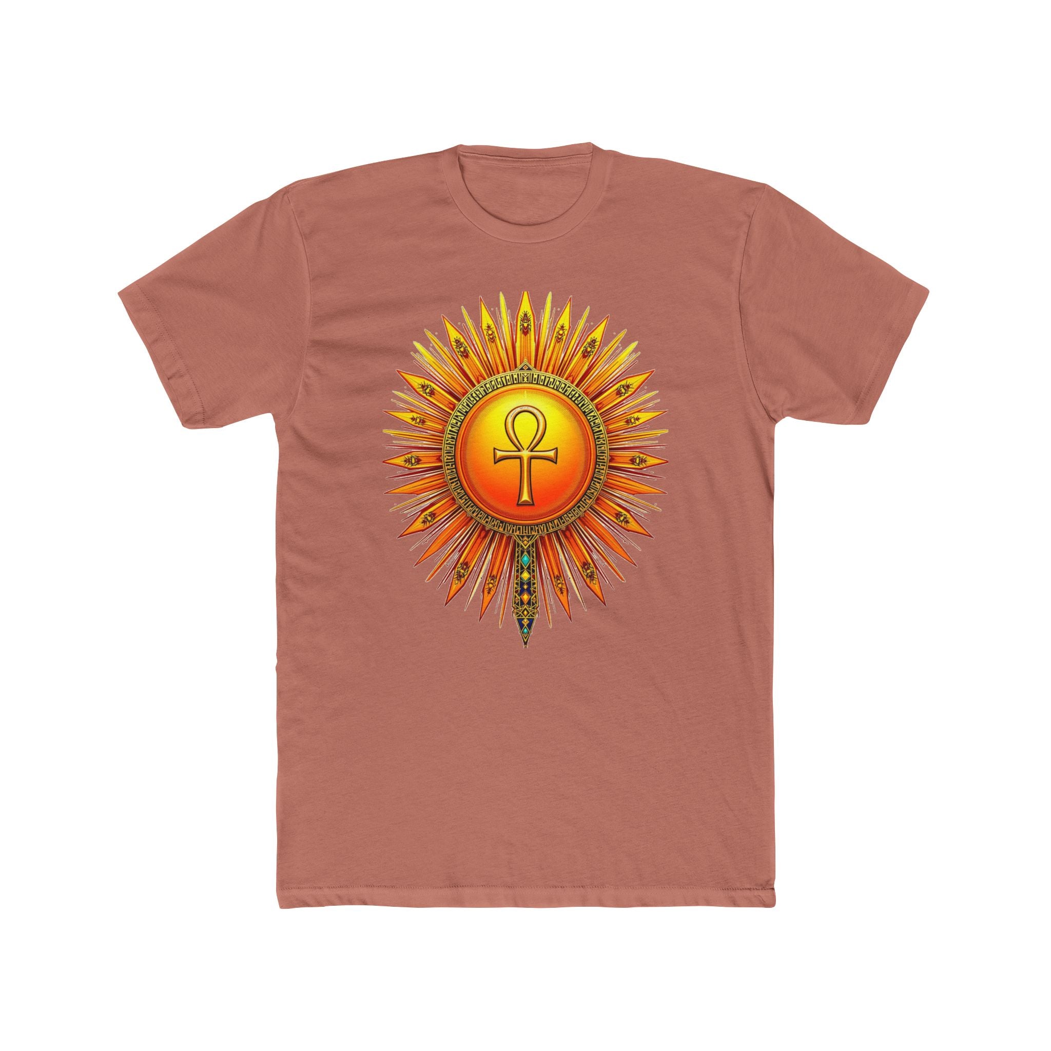 Sun Rays Ankh Colored - T-shirt