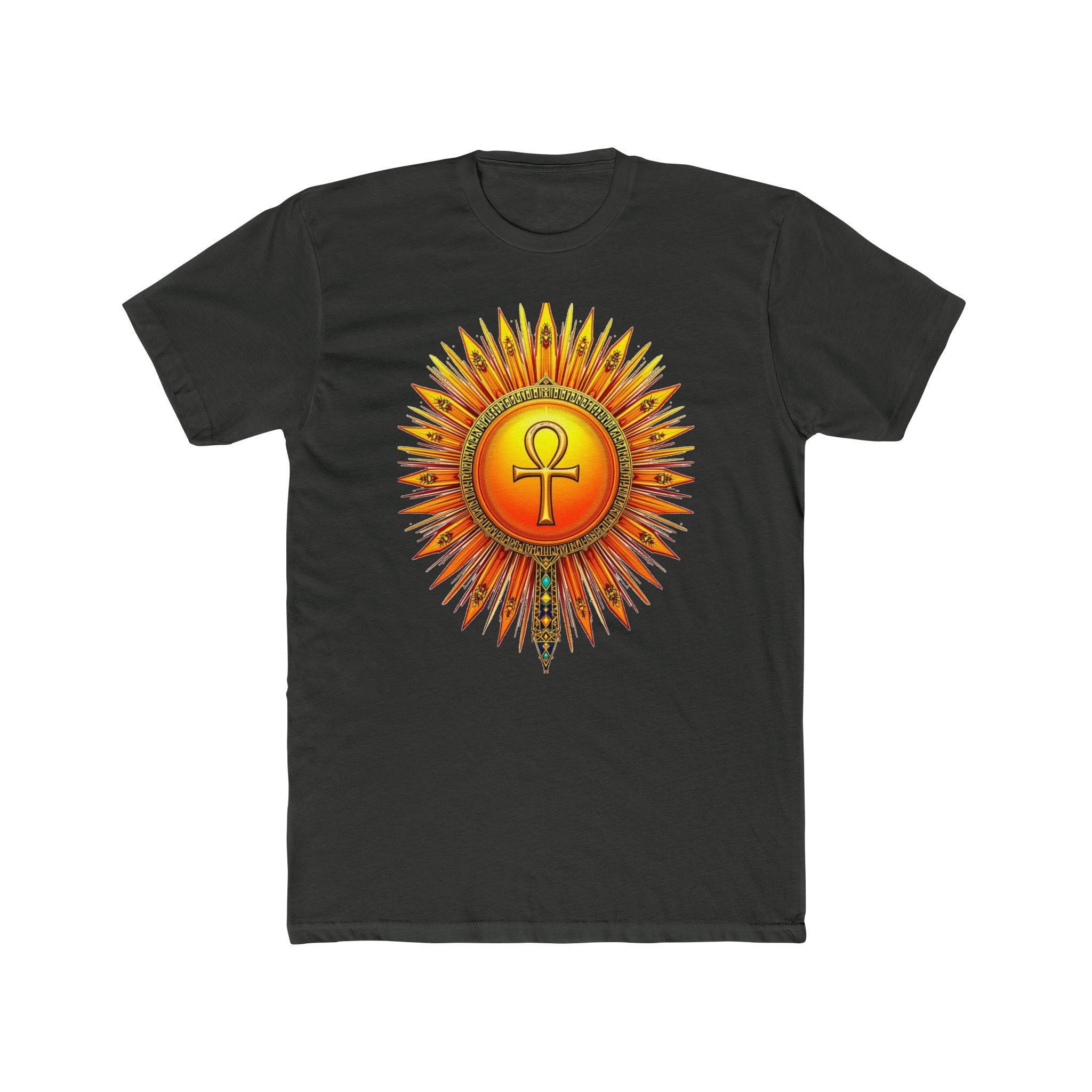 Sun Rays Ankh Colored - T-shirt
